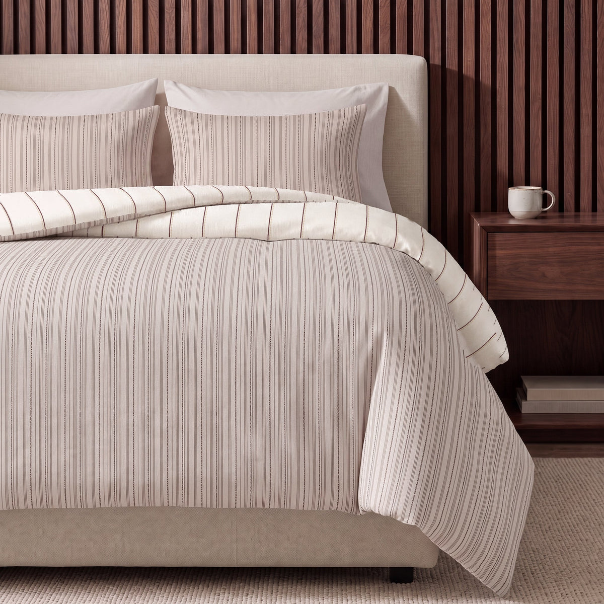 Dekbed en Overtrek in 1 – Max Beige/Roze – Digitale Print met Kussenslopen – Sleeptime - Dromen & Wonen