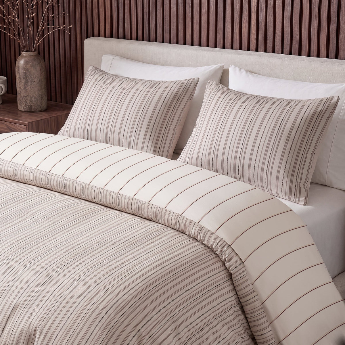 Dekbed en Overtrek in 1 – Max Beige/Roze – Digitale Print met Kussenslopen – Sleeptime - Dromen & Wonen