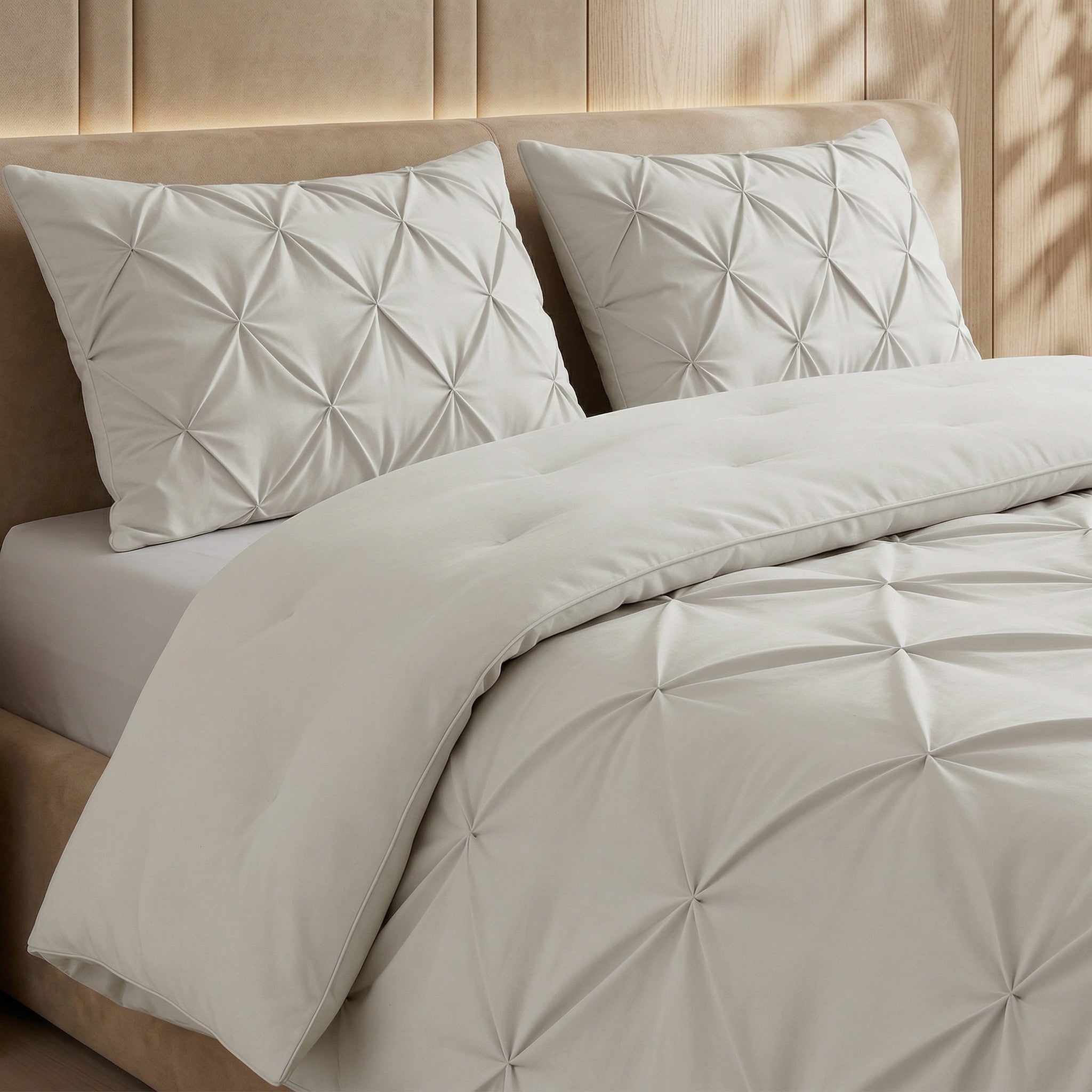 Dekbed en Overtrek in 1 – Pintuck Design – Off White – Sleeptime - Dromen & Wonen