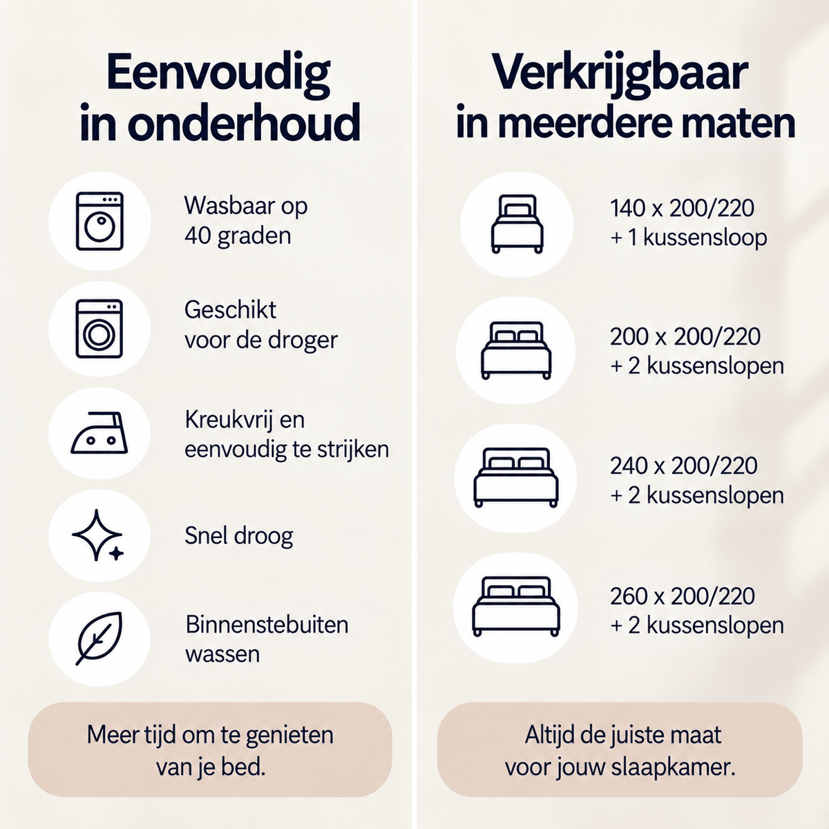 Dekbedovertrek Dubbelzijdig – Hotel Micropercal – Grijs/Antraciet – Zensation - Dromen & Wonen