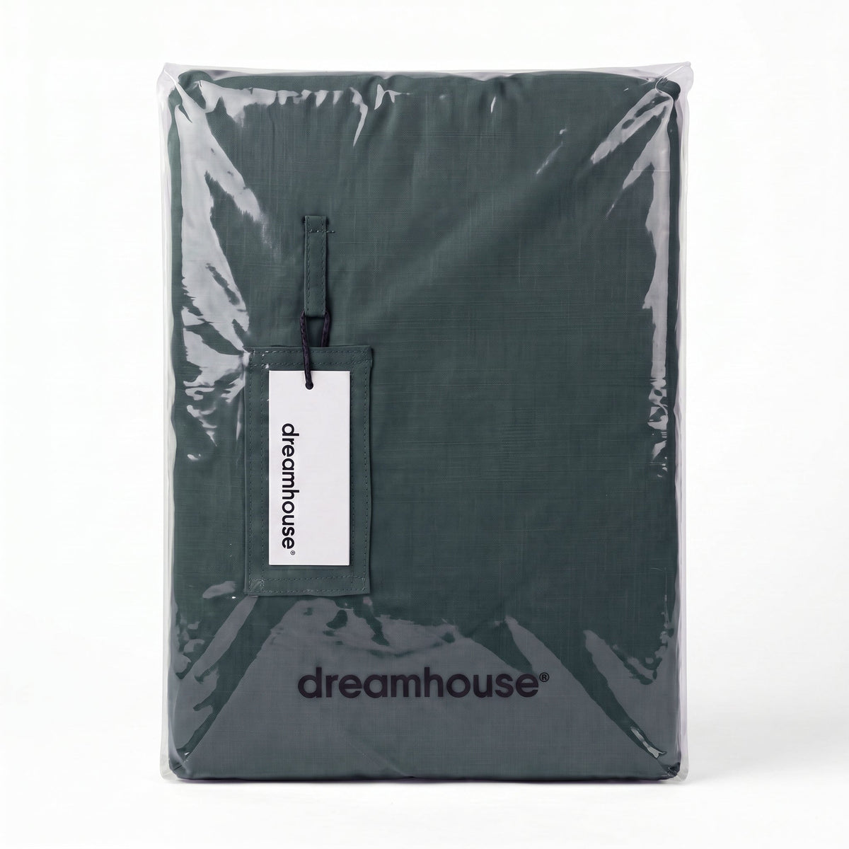 Dekbedovertrek Stone Washed - 100% Gewassen Katoen - Dark Green - Dreamhouse - Dromen & Wonen