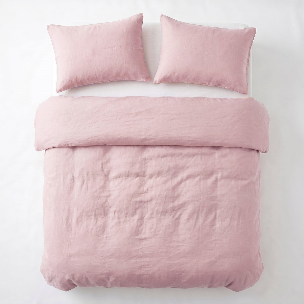 Dekbedovertrek Stone Washed - 100% Gewassen Katoen - Pink - Dreamhouse - Dromen & Wonen