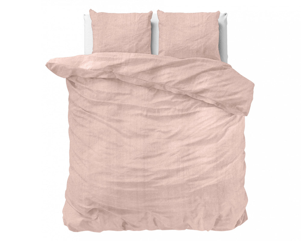 Dreamhouse Denim Stone Washed Roze Dekbedovertrek