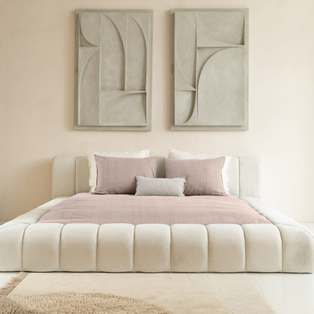 Dreamhouse Denim Stone Washed Roze Dekbedovertrek