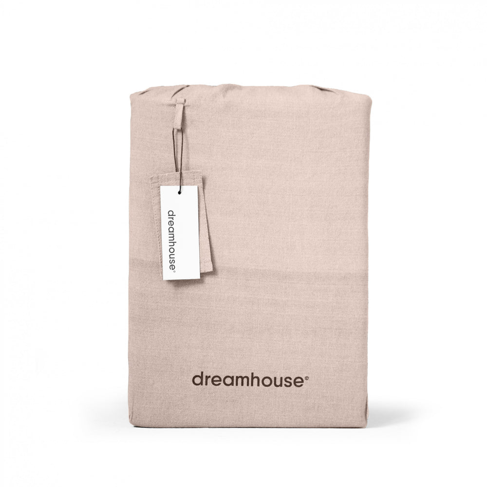 Dreamhouse Denim Stone Washed Roze Dekbedovertrek