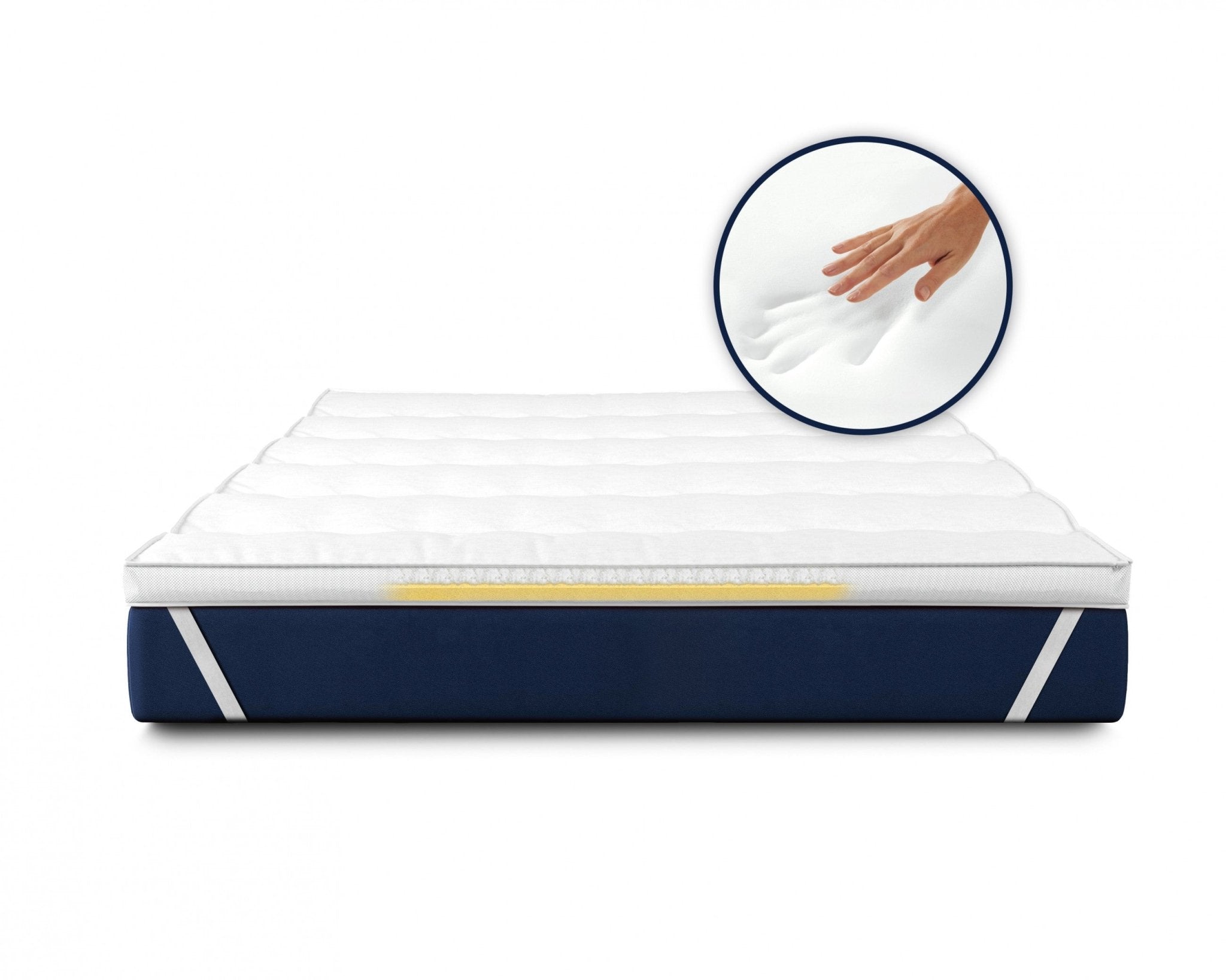 Dreamhouse 3D AIR Topper Traagschuim Oplegmatras Wit - Dromen & Wonen