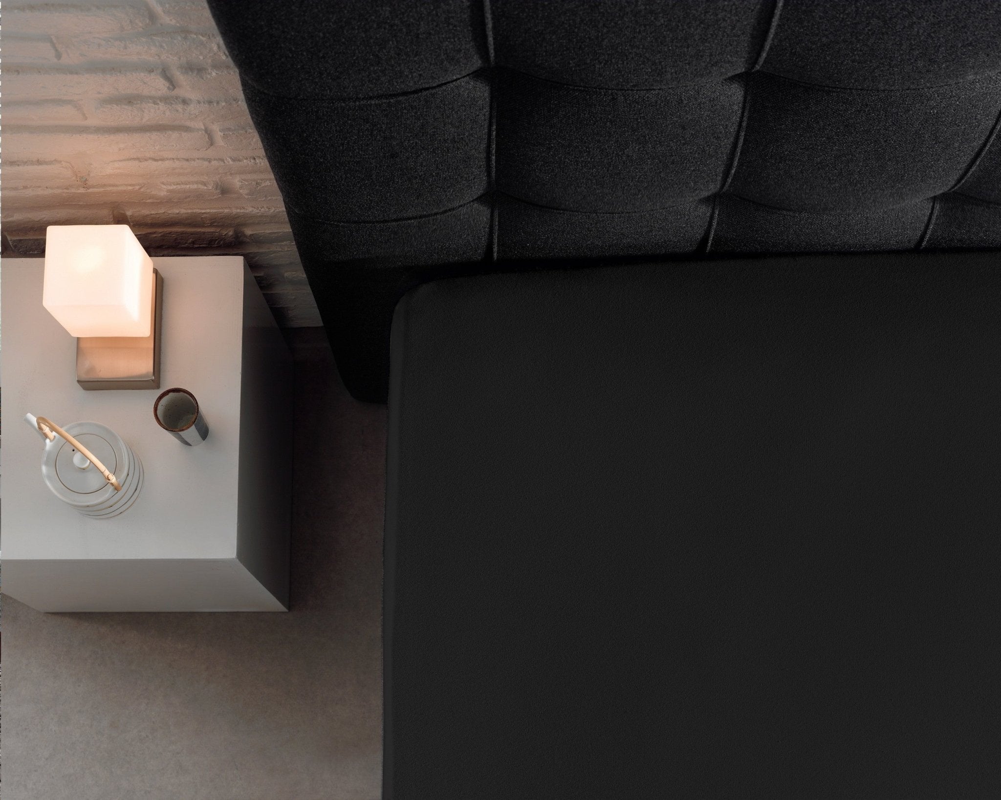 Dreamhouse Jersey Hoeslaken Zwart - Dromen & Wonen