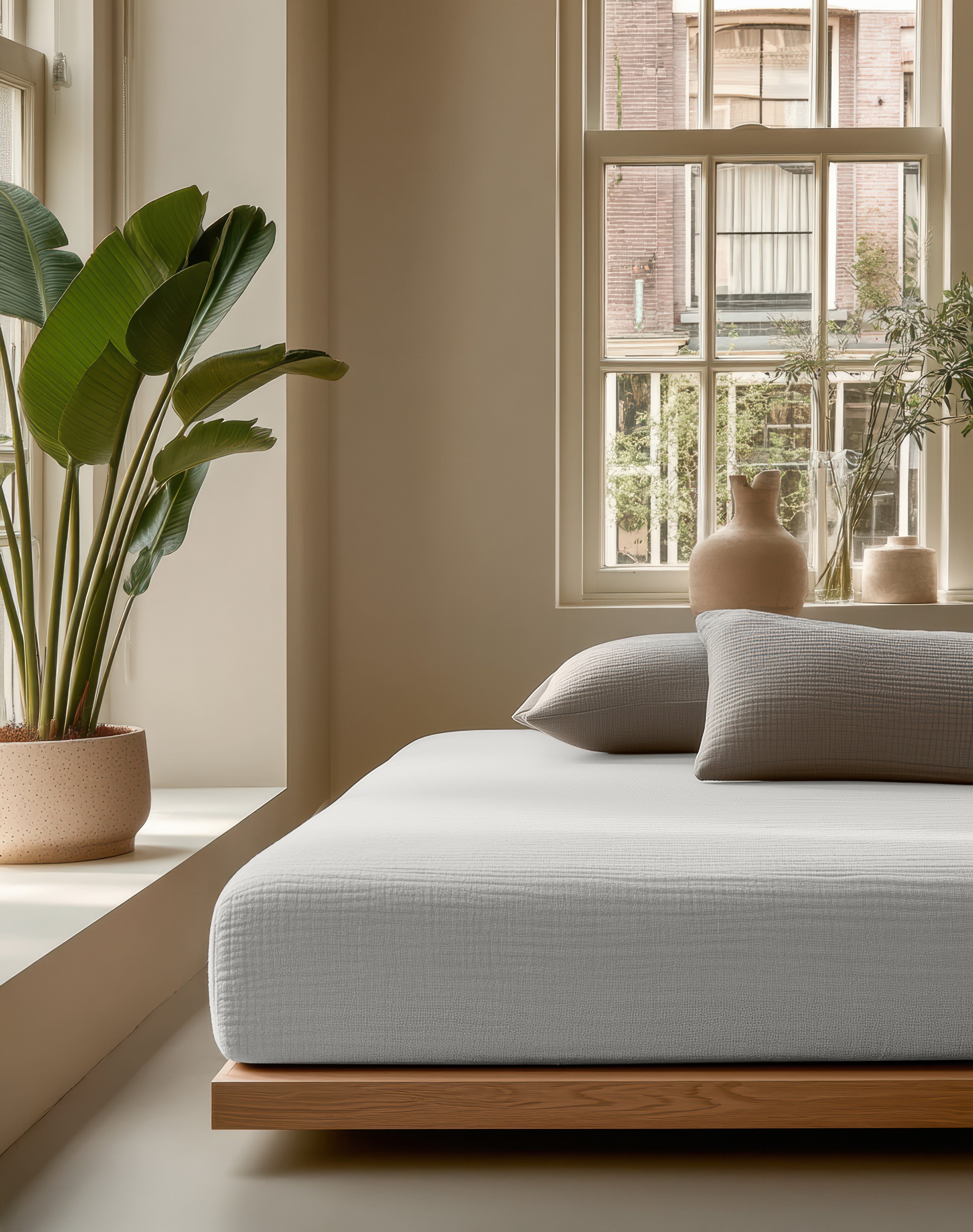 Dreamhouse Mousseline Hoeslaken Creme - Dromen & Wonen