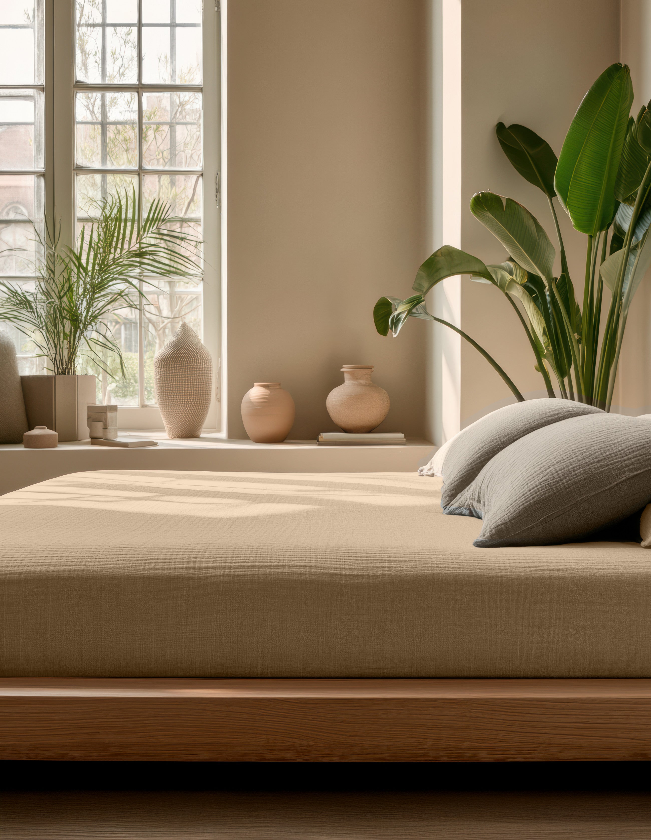 Dreamhouse Mousseline Hoeslaken Nude - Dromen & Wonen