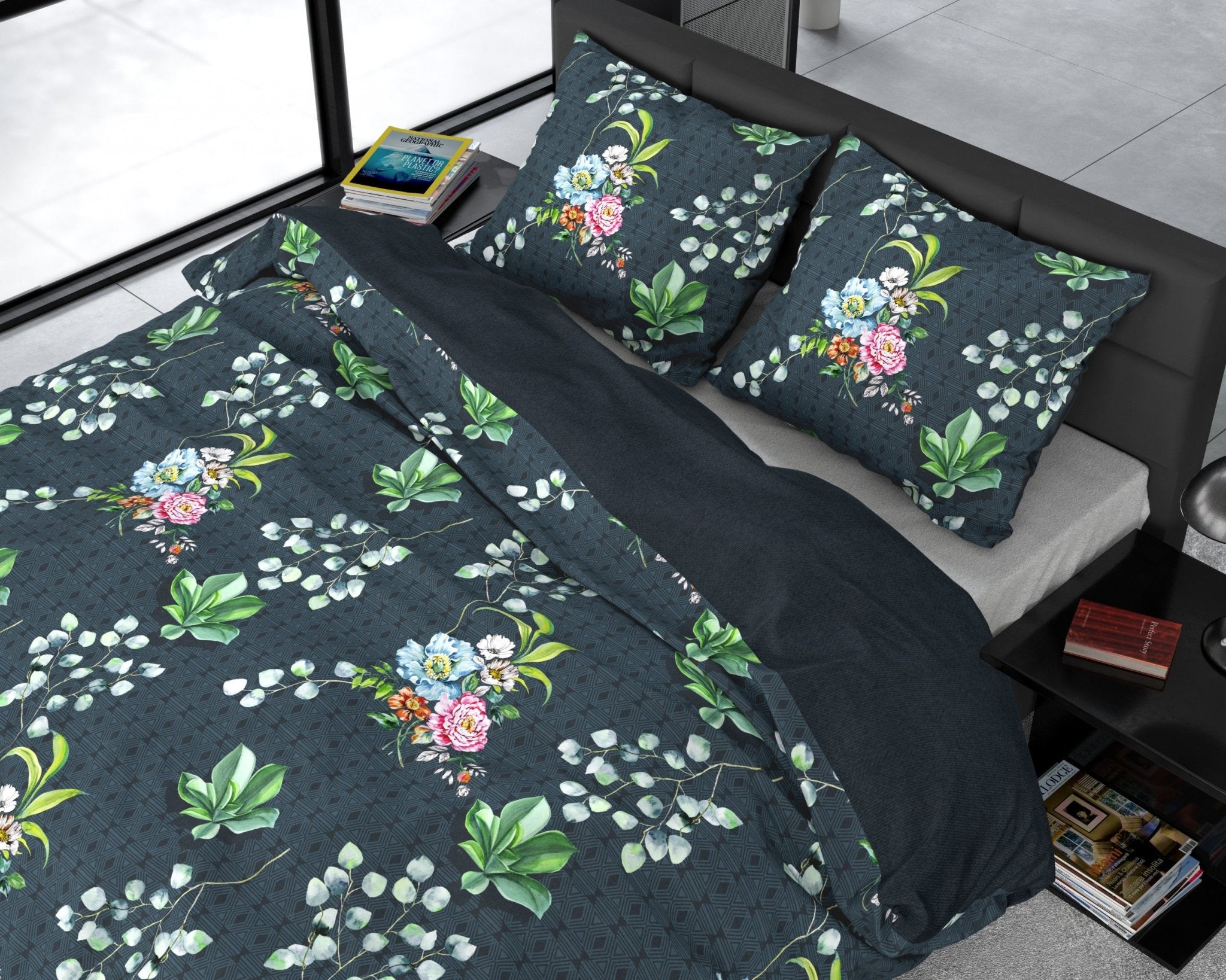 Dreamhouse Nature Leaves Green Dekbedovertrek - Dromen & Wonen