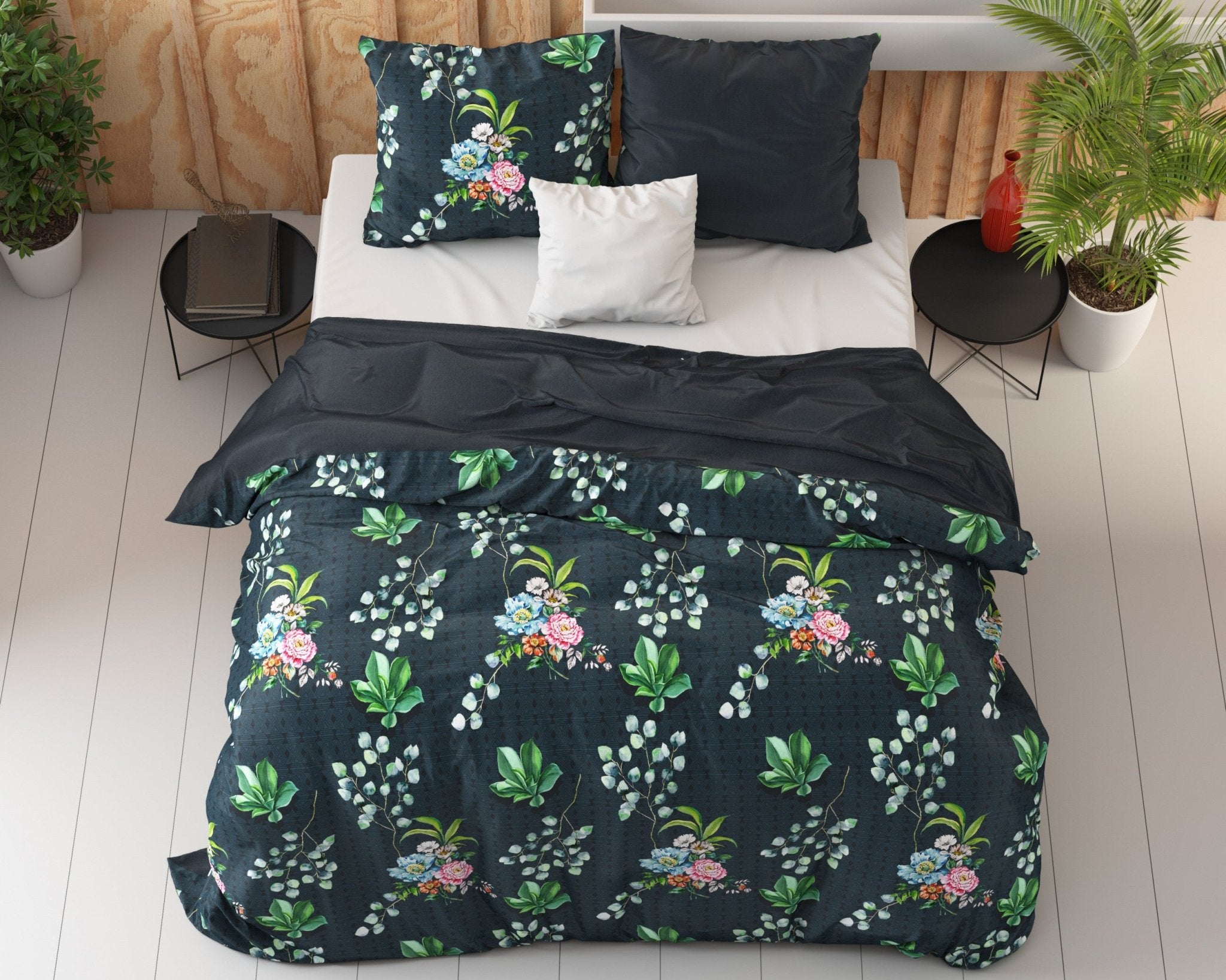 Dreamhouse Nature Leaves Green Dekbedovertrek - Dromen & Wonen