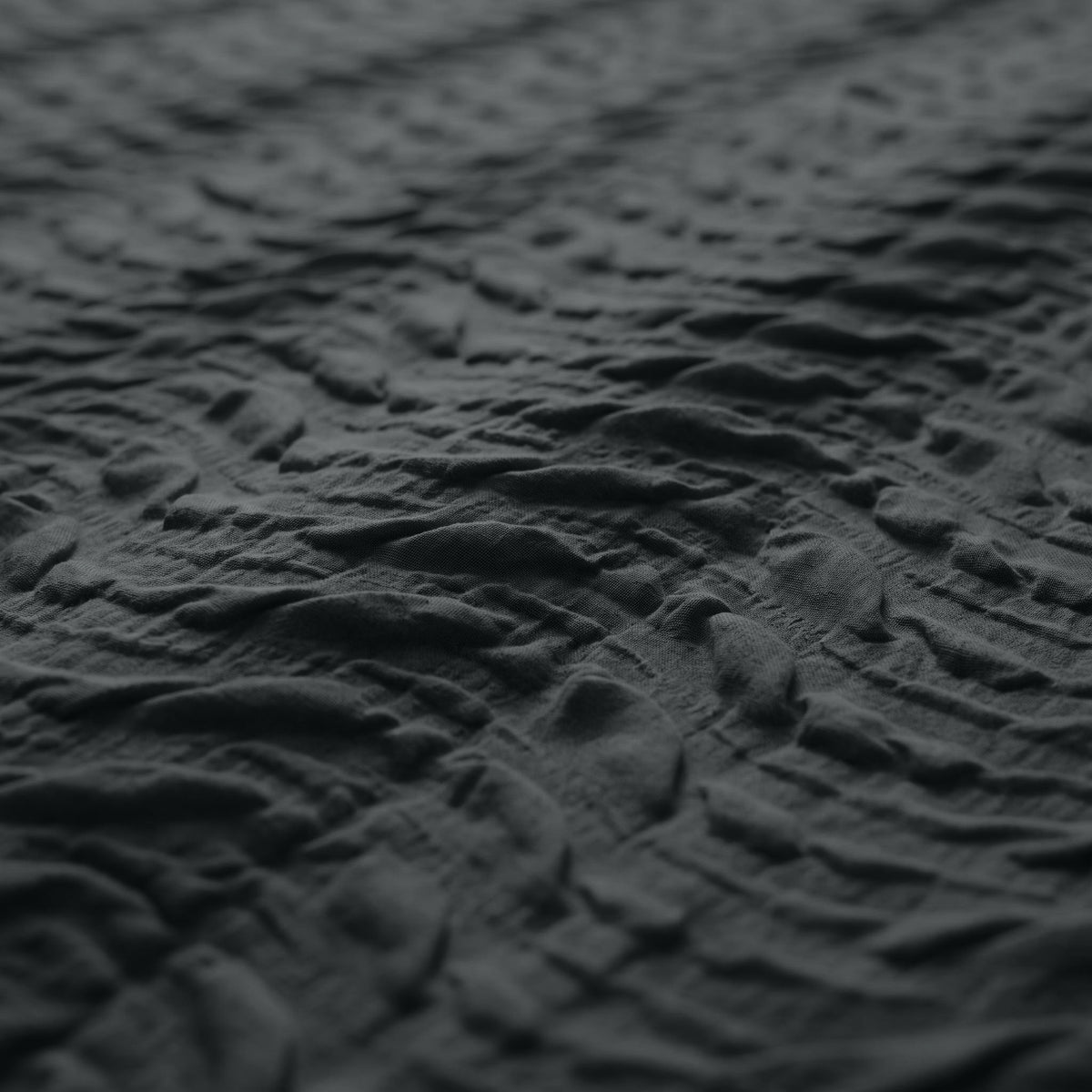 Embossed Dekbedovertrek Antraciet – Curve 3D Reliëf – Zacht Microvezel met Kussenslopen – Sleeptime - Dromen & Wonen