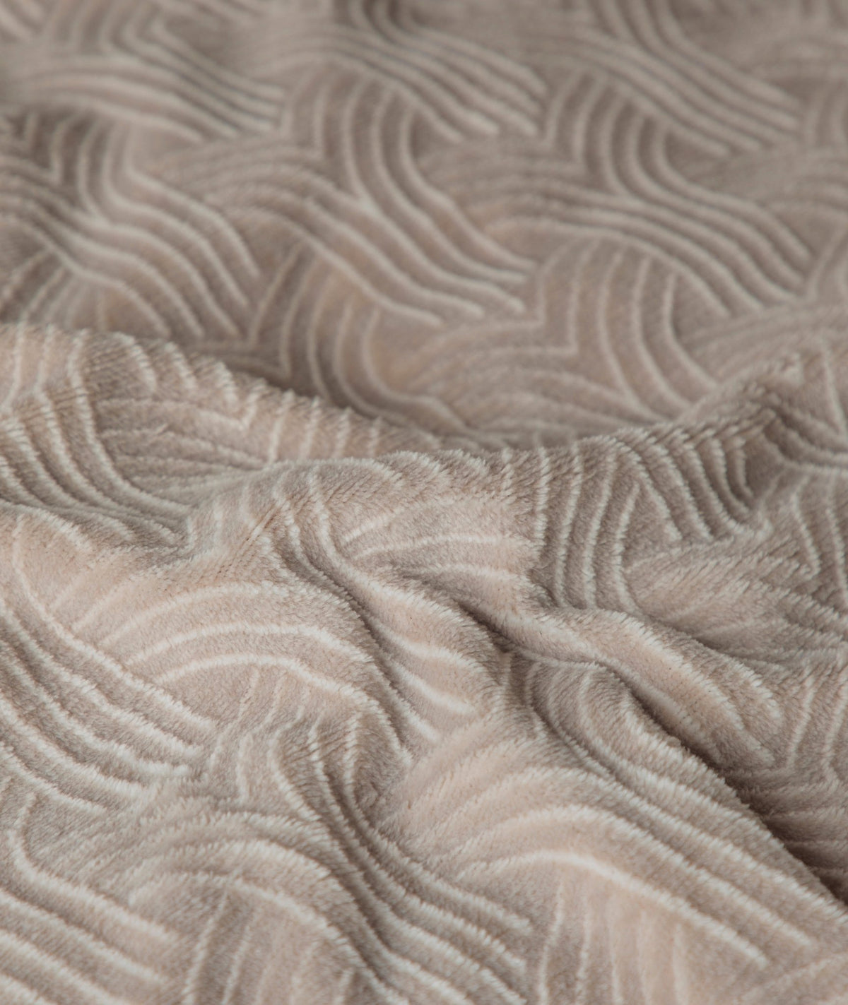 Flanel Dekbedovertrek Taupe – Art – Warm & Zacht met Kussenslopen – Sleeptime - Dromen & Wonen