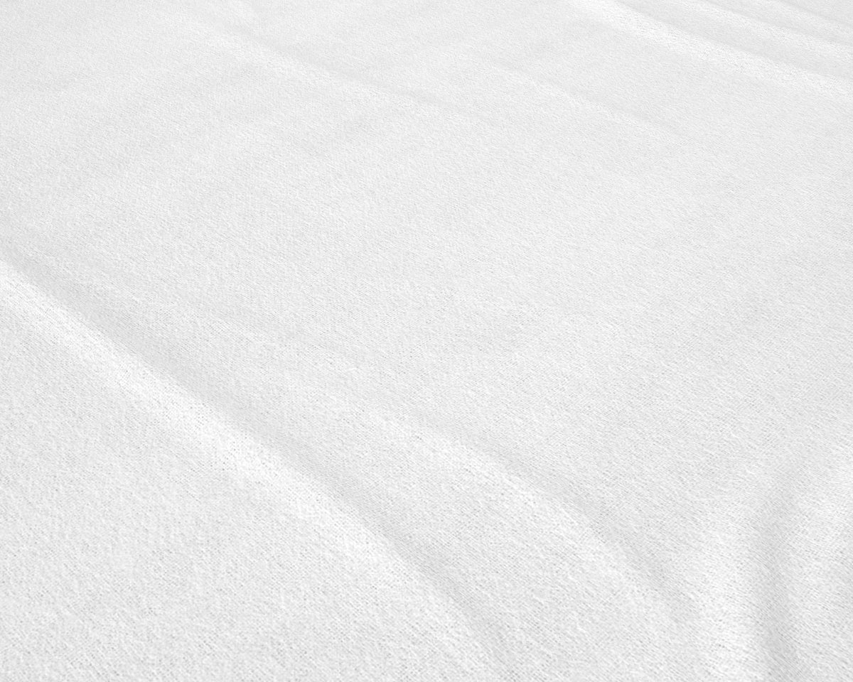 Hoeslaken Flanel Premium – 100% Katoen 160 gsm – Wit – Dreamhouse - Dromen & Wonen