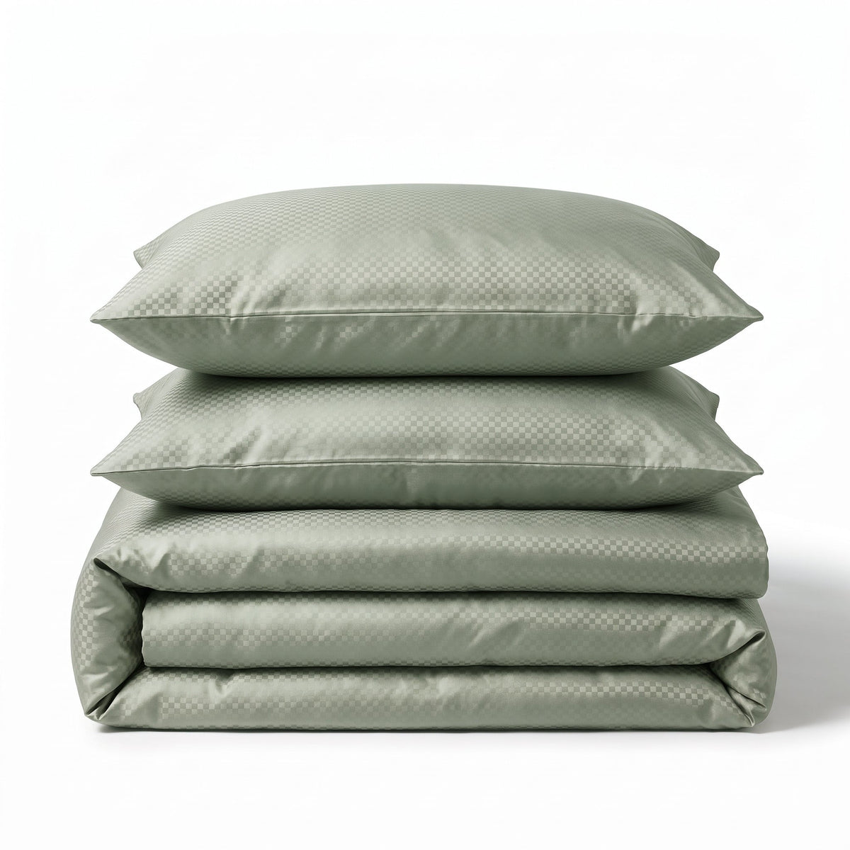 Hotel Dekbedovertrek – Luxe Satijnlook Micropercal – Groen – Sleeptime - Dromen & Wonen