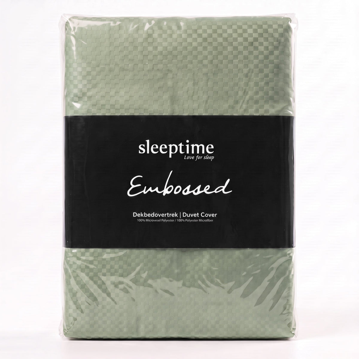 Hotel Dekbedovertrek – Luxe Satijnlook Micropercal – Groen – Sleeptime - Dromen & Wonen