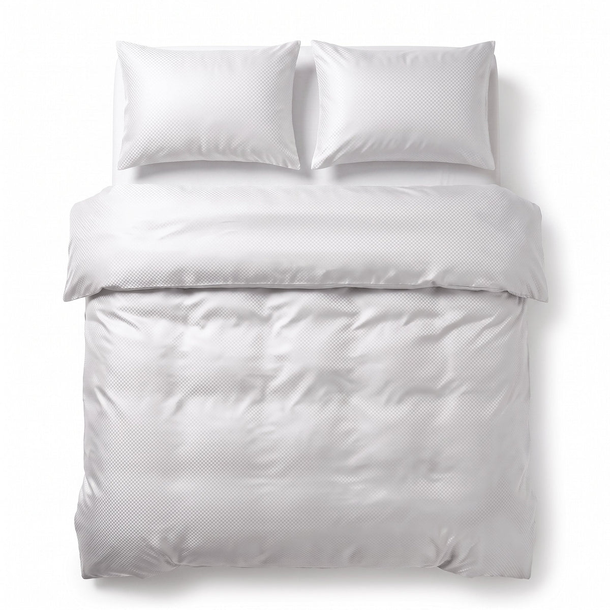 Hotel Dekbedovertrek – Luxe Satijnlook Micropercal – Wit – Sleeptime - Dromen & Wonen