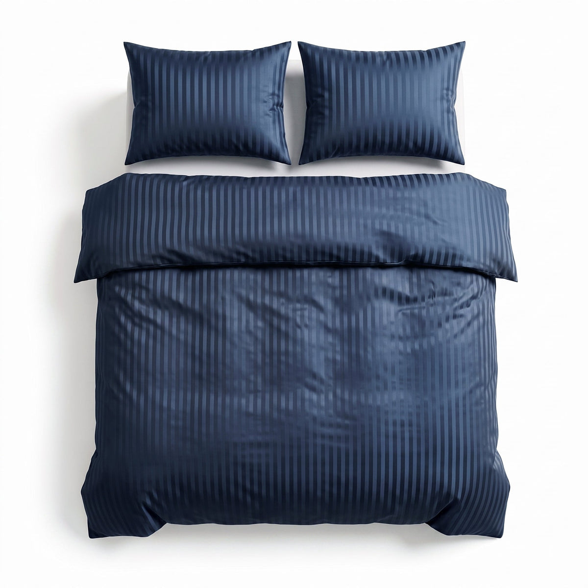 Hotel Dekbedovertrek – Luxe Strepen – Blauw – Sleeptime - Dromen & Wonen