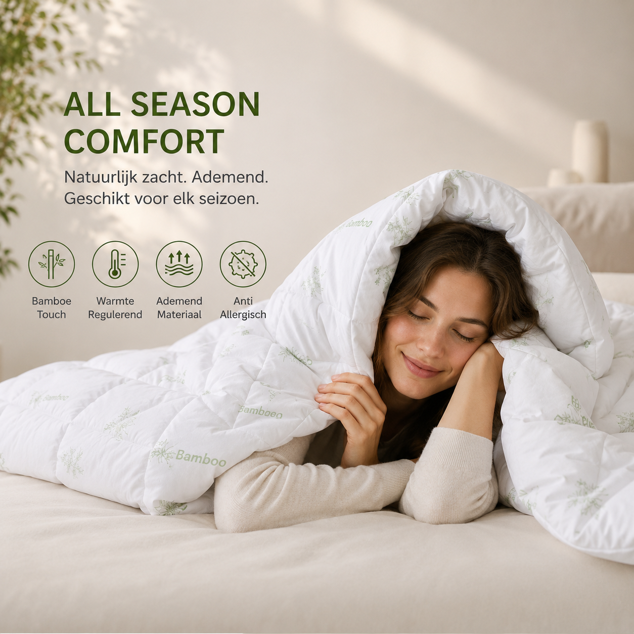 Zomerdekbed Bamboe – Bali Bamboo Touch | Ademend & Vochtregulerend