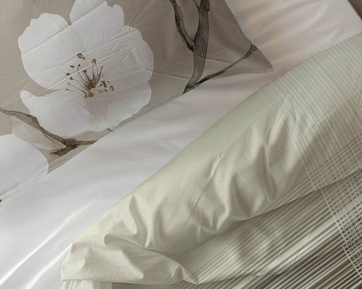 Katoen Flanel Dekbedovertrek Taupe – Highlands – Warm & Zacht met Kussenslopen – Dreamhouse - Dromen & Wonen
