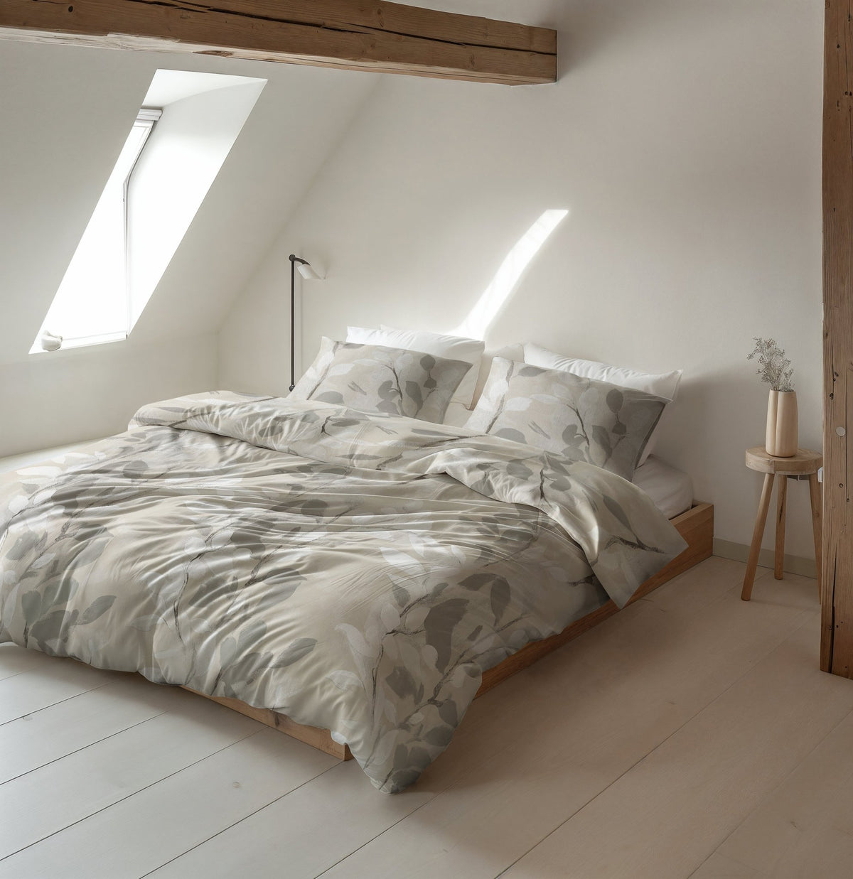 Katoen Flanel Dekbedovertrek Zand – Essence – Warm & Zacht met Kussenslopen – Sleeptime - Dromen & Wonen