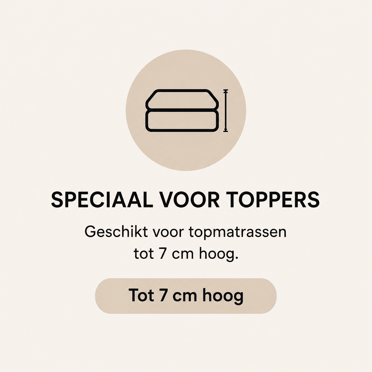 Katoenen Topper Hoeslaken Wit - Dromen & Wonen