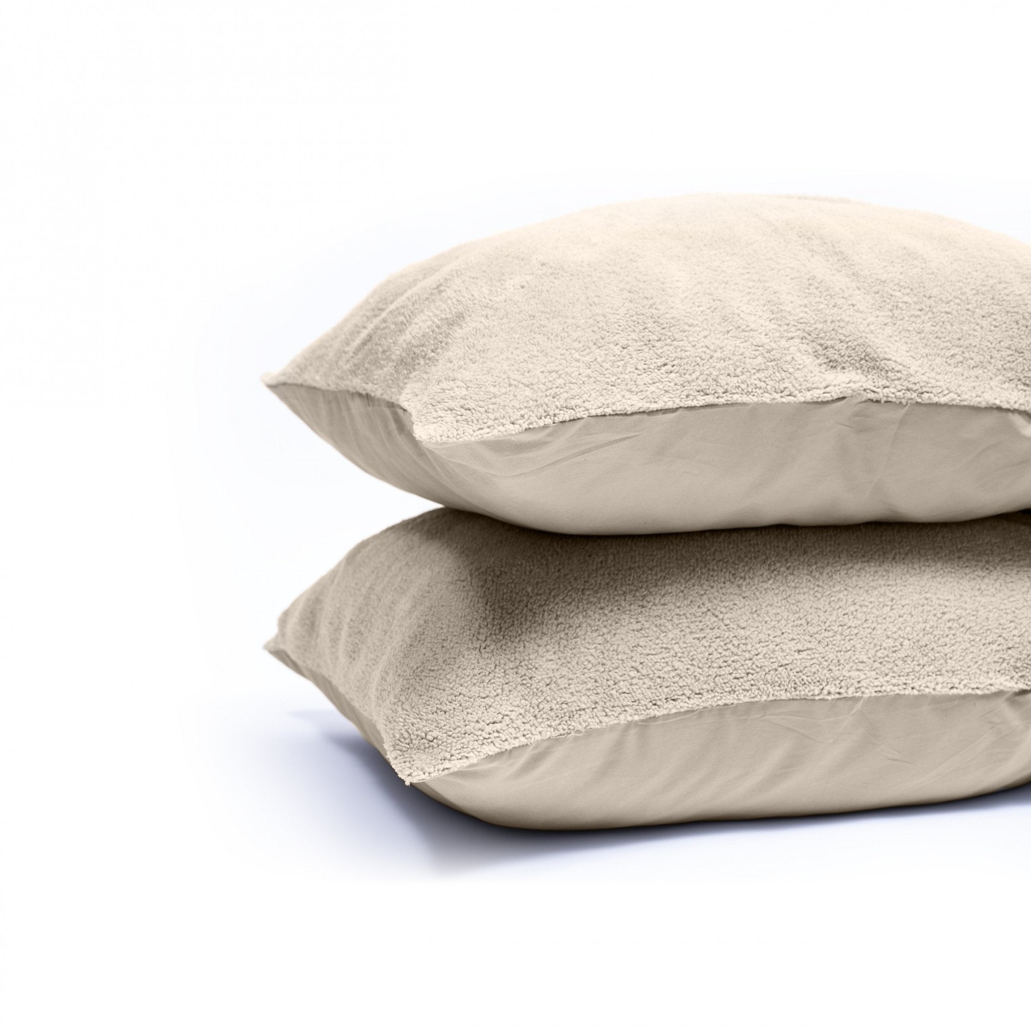 Kussensloop - 2 Stuks - Teddyfleece - Creme - 60x70 - Dromen & Wonen