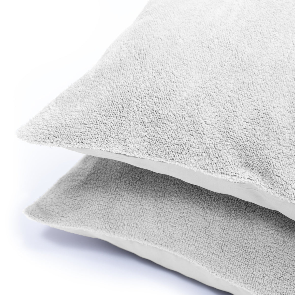 Kussensloop - 2 Stuks - Teddyfleece - Grijs - 60x70 - Dromen & Wonen