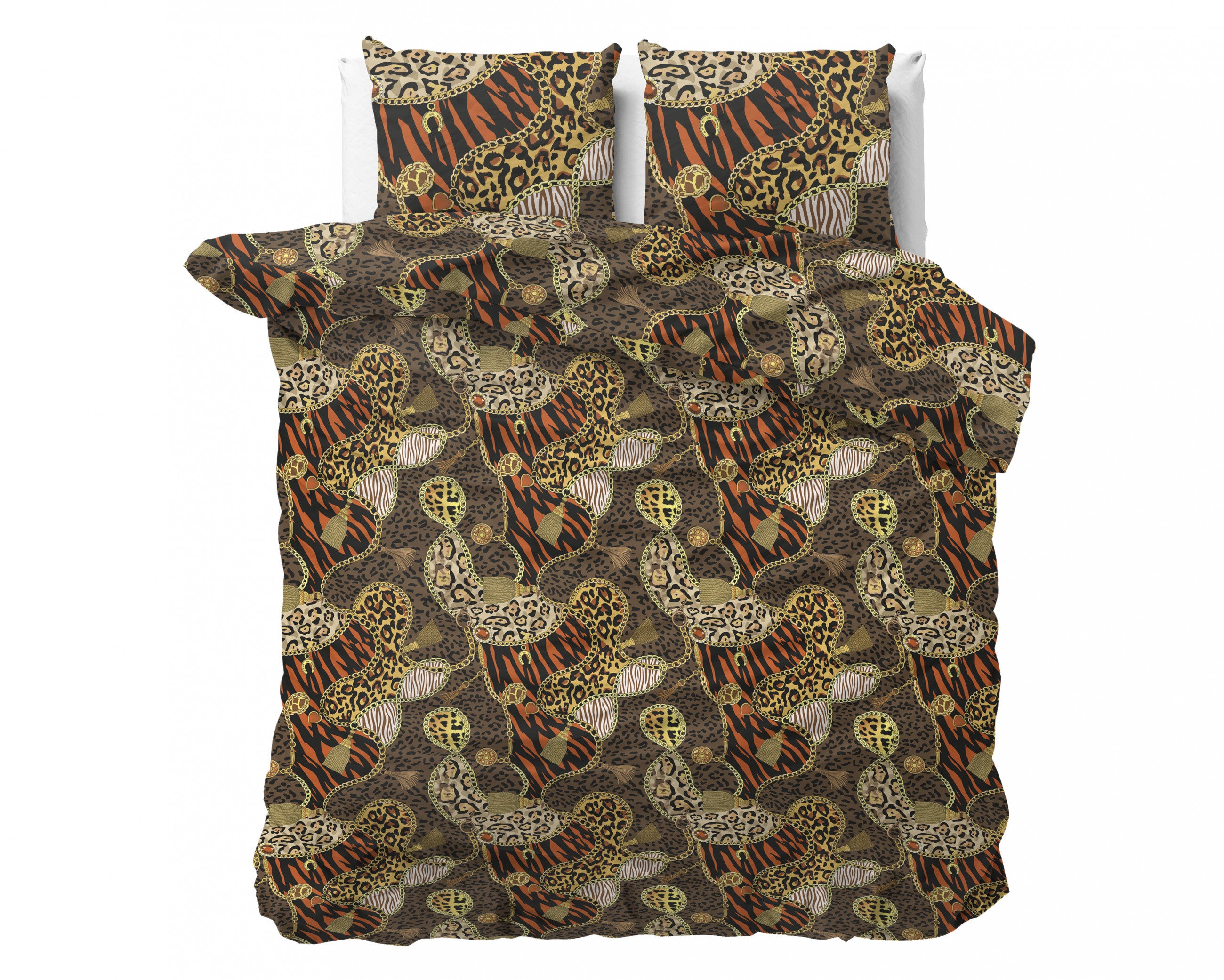 Sleeptime Panther Jewels Bruin Dekbedovertrek