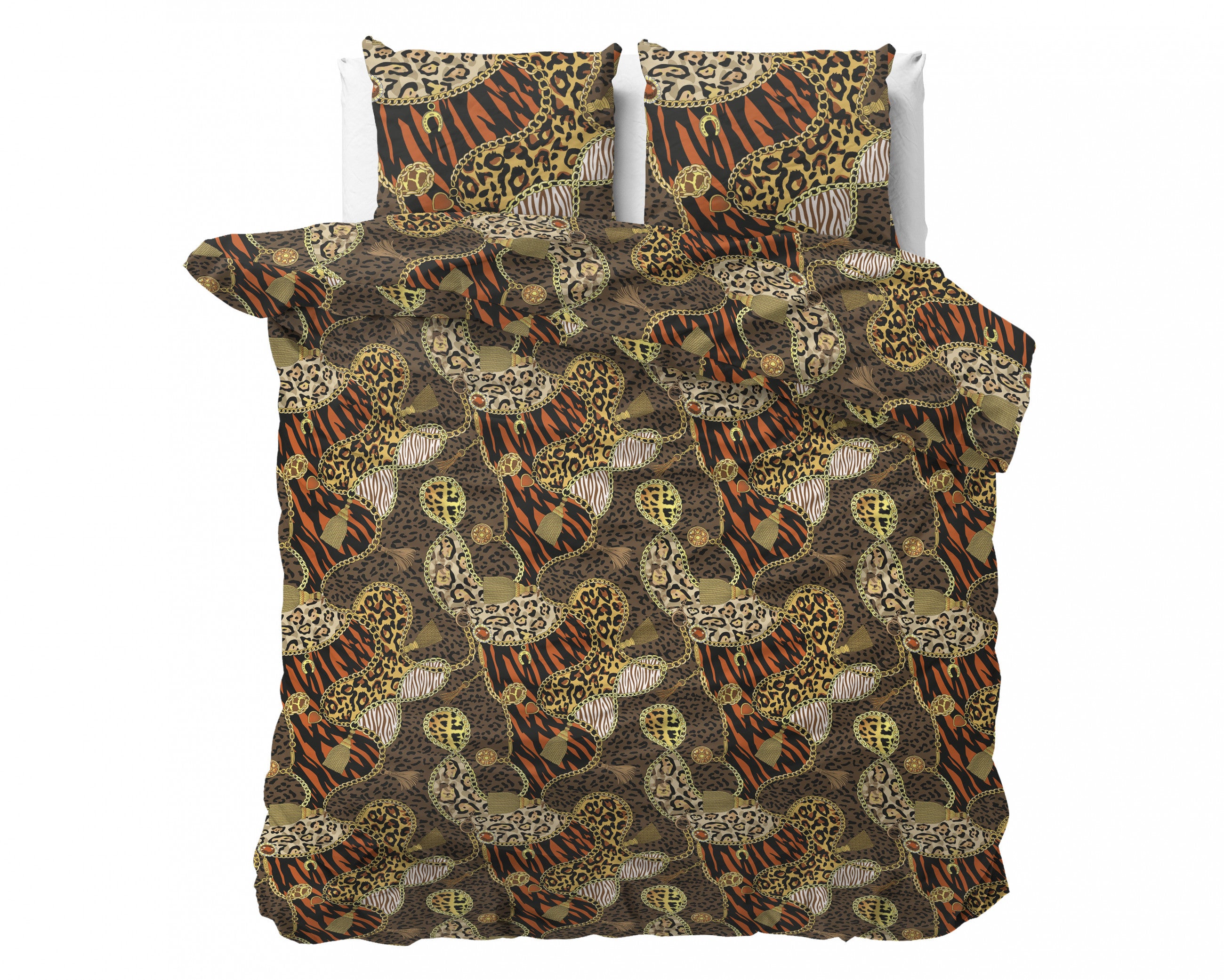 Sleeptime Panther Jewels Bruin Dekbedovertrek