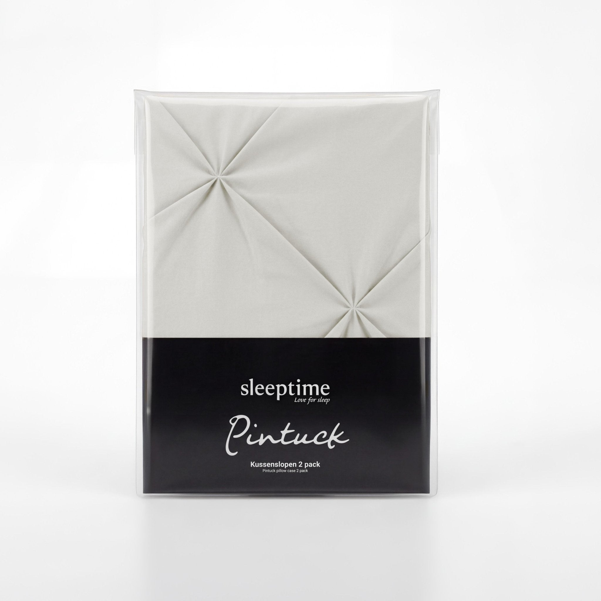 Pintuck 2-Pack Kussenslopen – Off White – Sleeptime - Dromen & Wonen