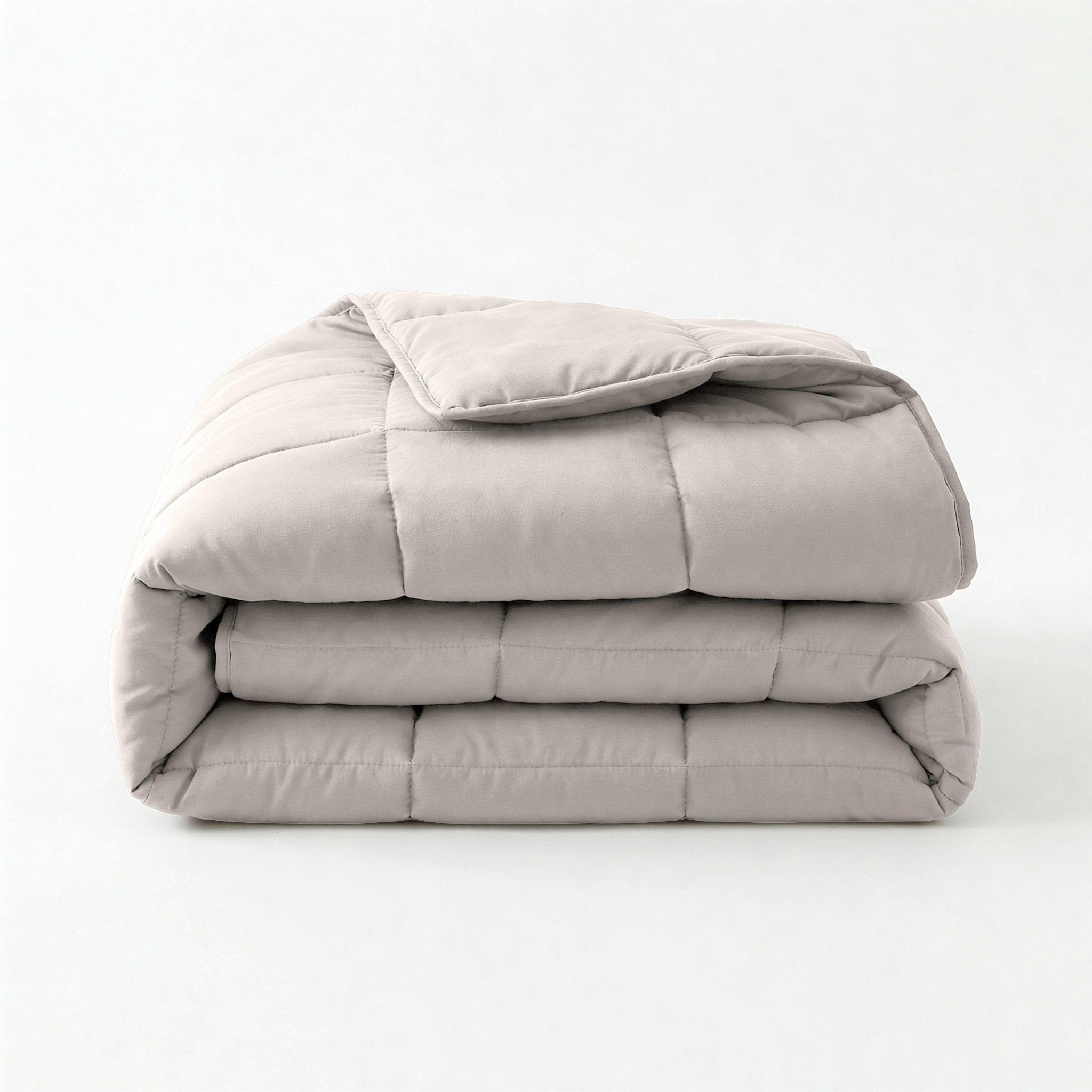 Primaviera Deluxe Dekbed en Overtrek in 1 – Perkal Hotel – Grijs/Taupe - Dromen & Wonen