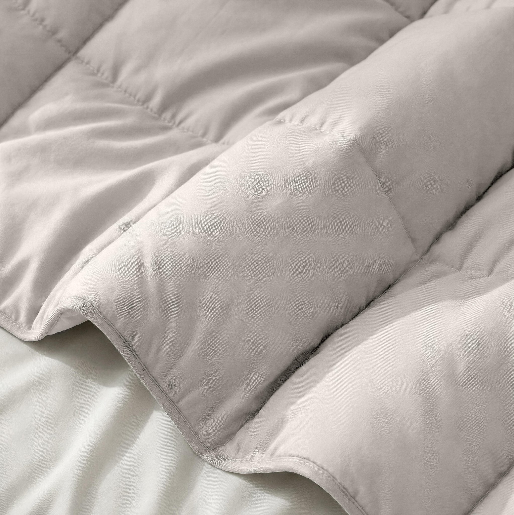 Primaviera Deluxe Dekbed en Overtrek in 1 – Perkal Hotel – Grijs/Taupe - Dromen & Wonen