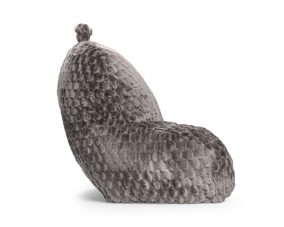 Rugsteunkussen voor Bed Taupe – Jacquard Flanel Leeskussen met Armleuningen – 34x50 cm – Sleeptime - Dromen & Wonen
