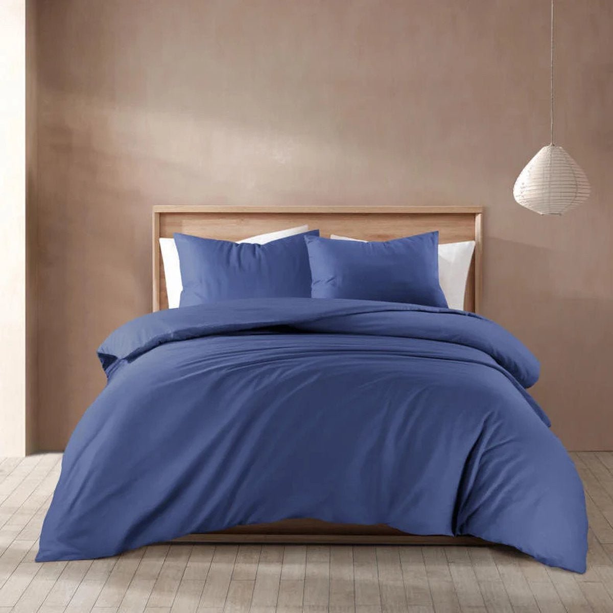 Sleeptime Basic Navy Blauw Dekbedovertrek - Dromen & Wonen