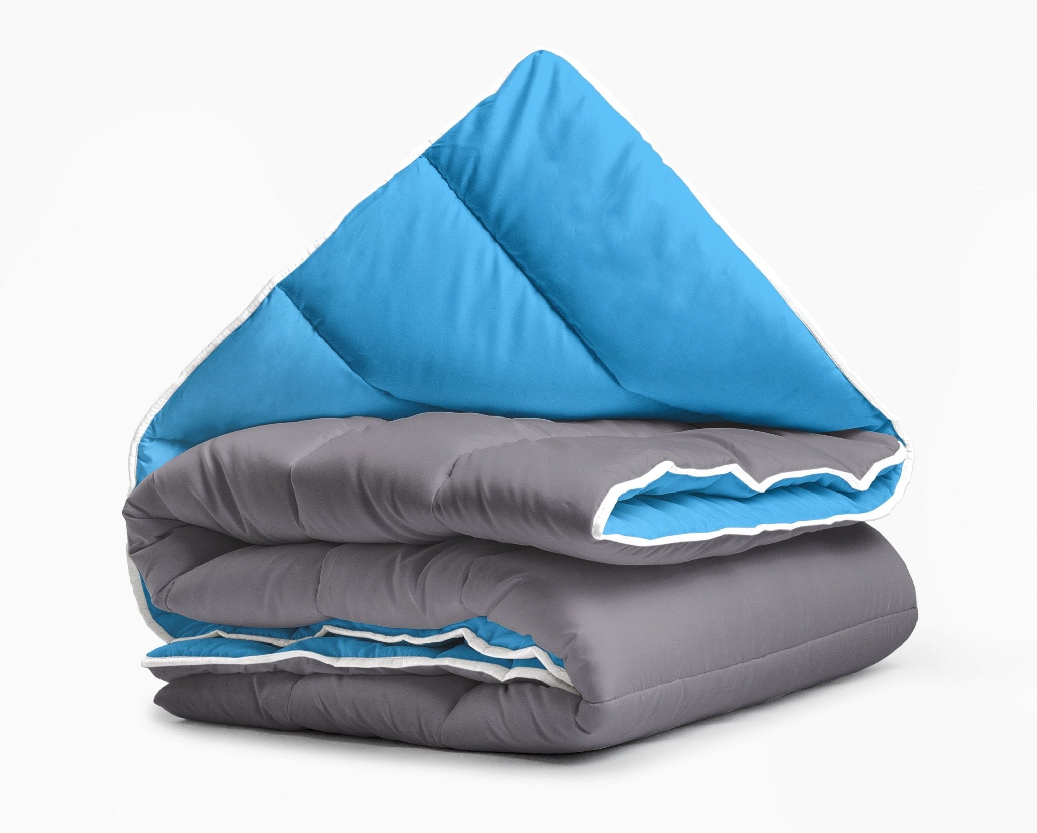 Sleeptime Dekbed en Overtrek in 1 - Antraciet/Blauw - Dromen & Wonen