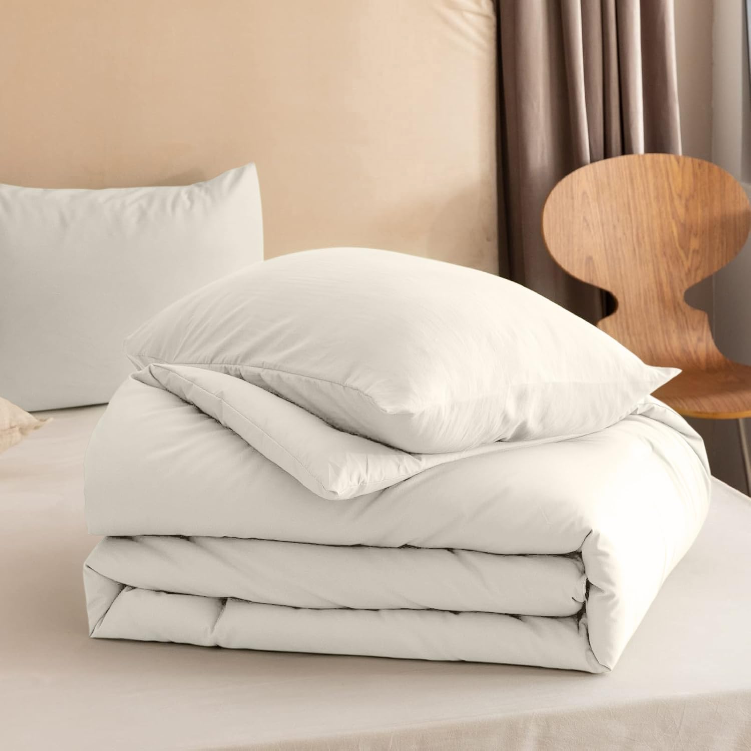 Sleeptime Dekbed en Overtrek in 1 - Creme - Dromen & Wonen