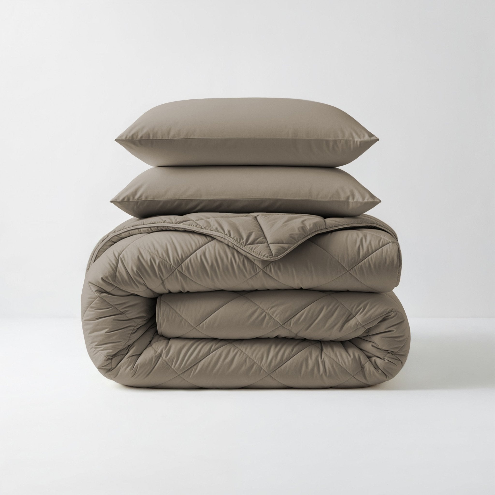 Sleeptime Dekbed en Overtrek in 1 - Diamond - Taupe - Dromen & Wonen