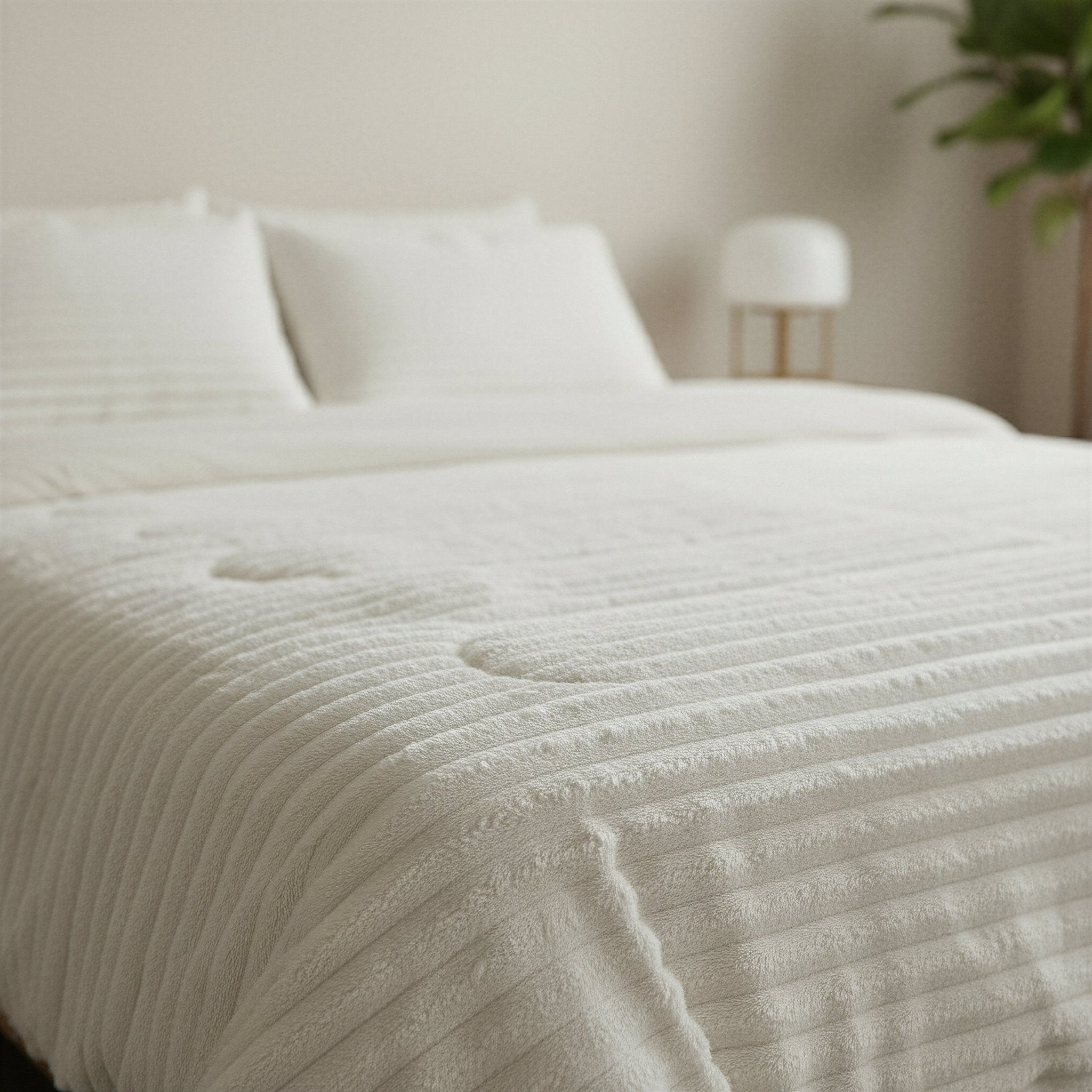 Sleeptime Dekbed en Overtrek in 1 - Flanel Rib - Beige - Dromen & Wonen