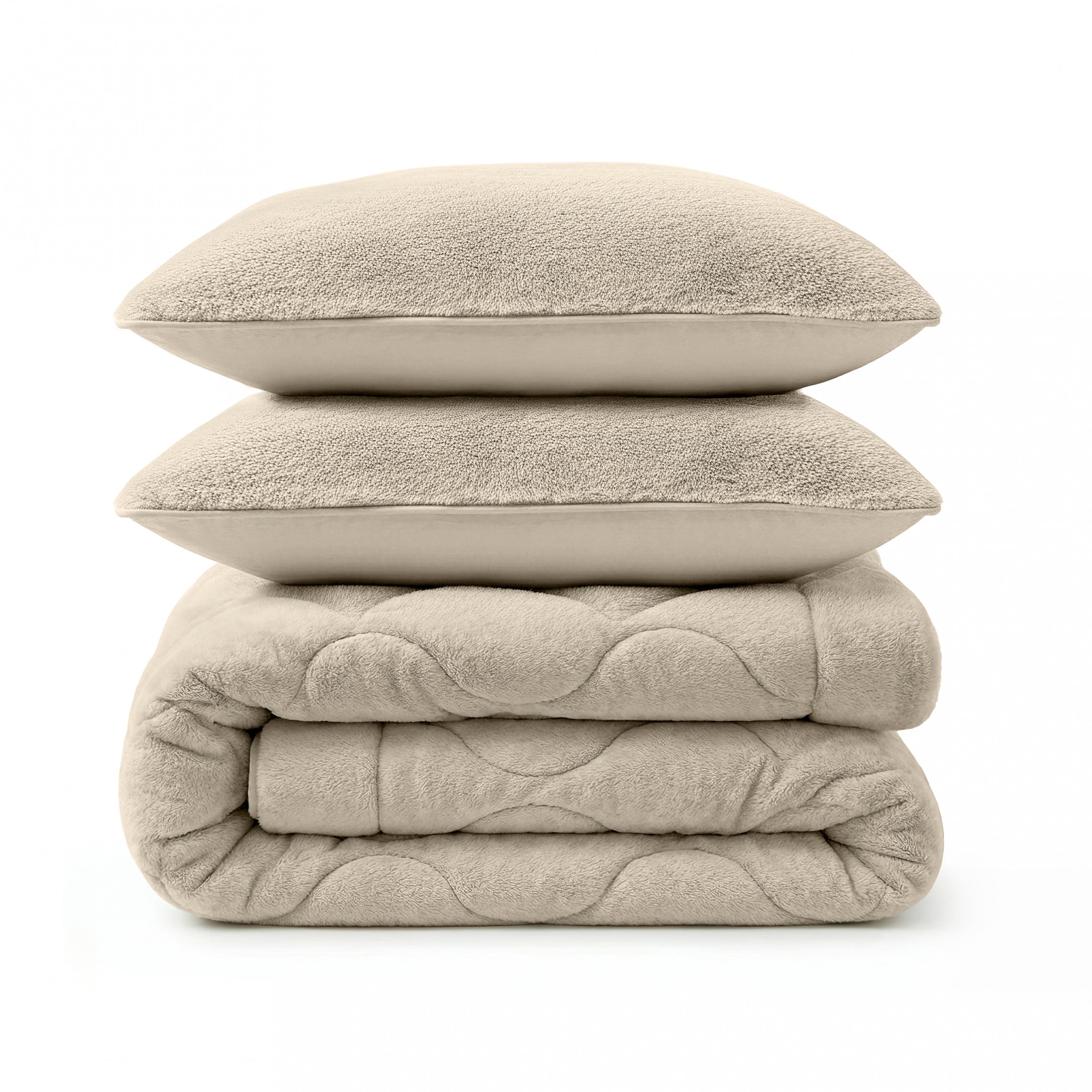 Sleeptime Dekbed en Overtrek in 1 - Fluffy Teddy - Beige - Dromen & Wonen