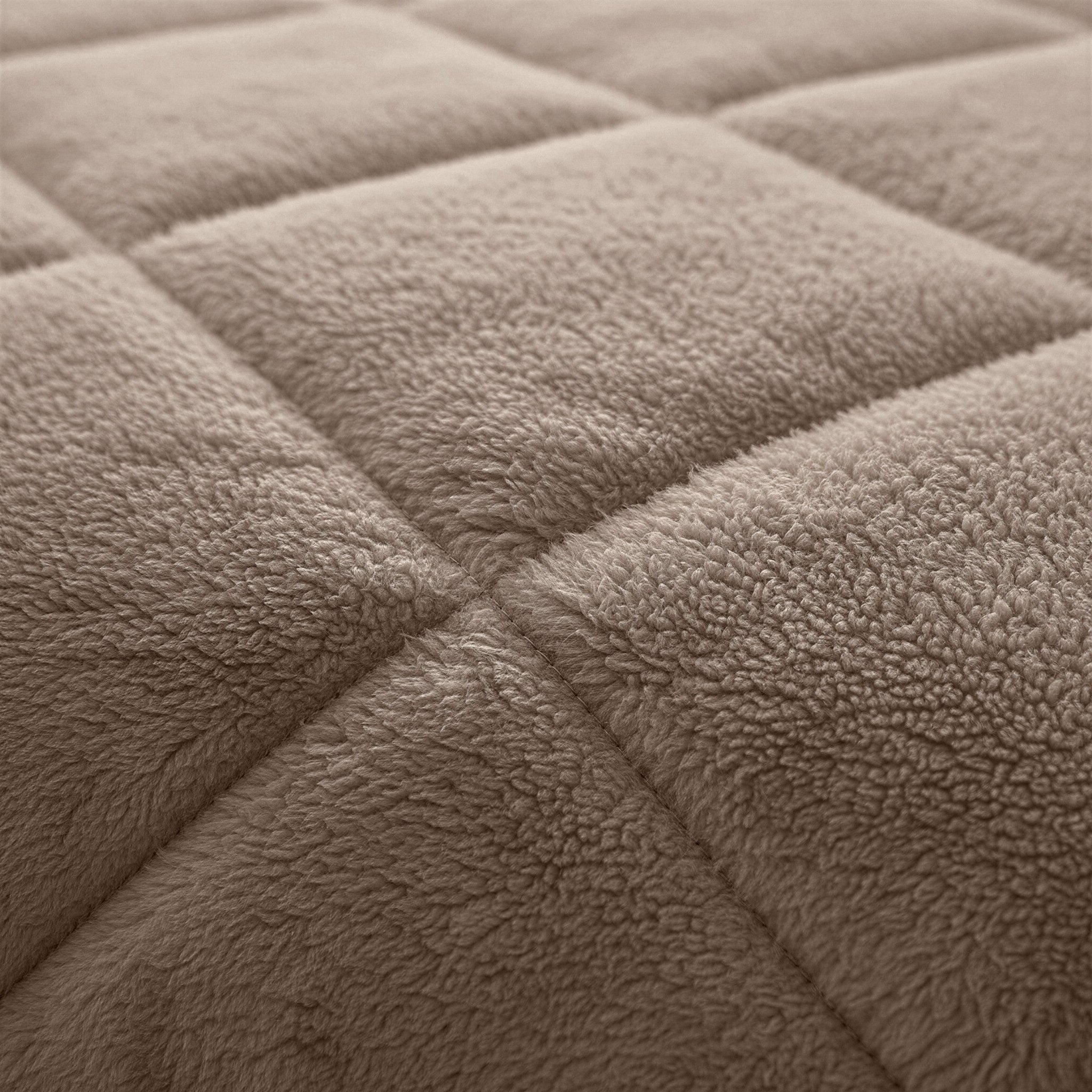 Sleeptime Dekbed en Overtrek in 1 - Fluffy Teddy - Taupe - Dromen & Wonen