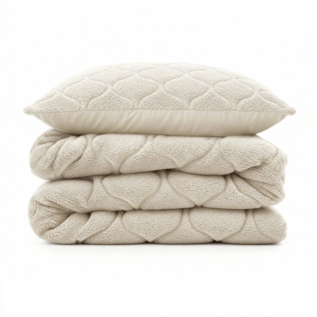 Sleeptime Dekbed en Overtrek in 1 - Teddy - Beige - Dromen & Wonen