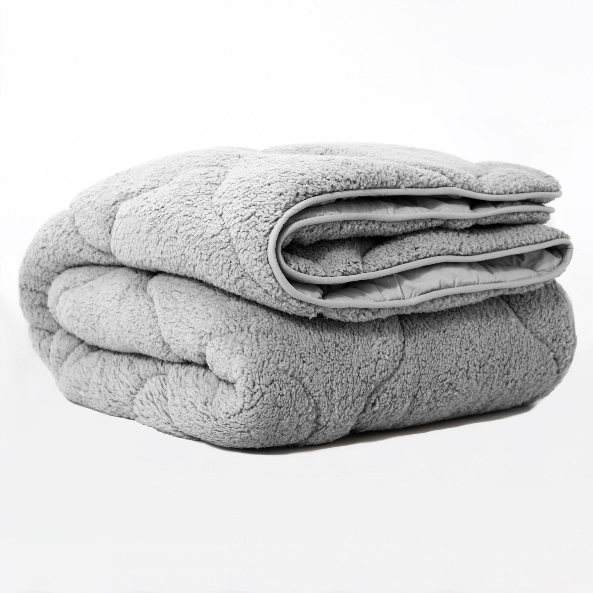 Sleeptime Dekbed en Overtrek in 1 - Teddy - Grijs - Dromen & Wonen