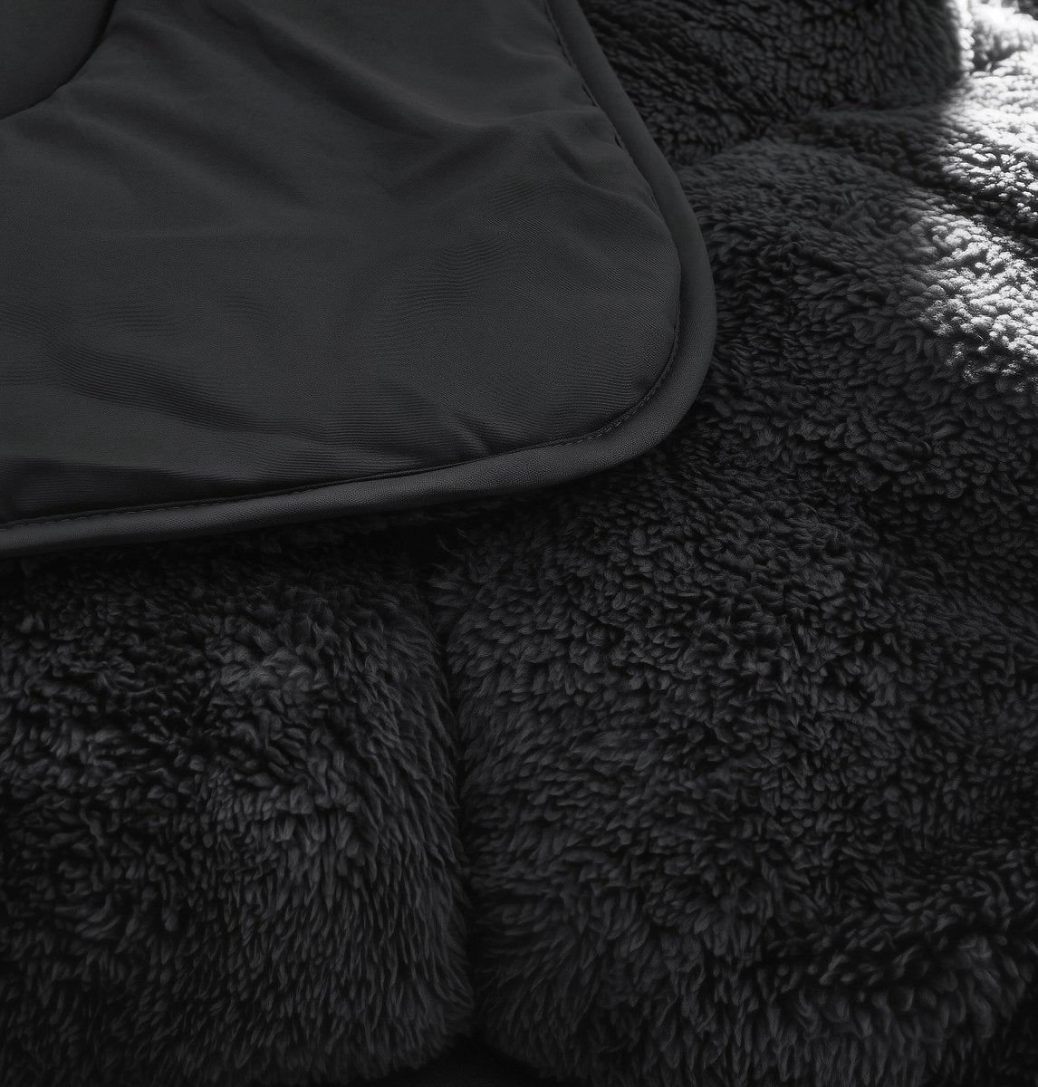 Sleeptime Dekbed en Overtrek in 1 - Teddy - Zwart - Dromen & Wonen
