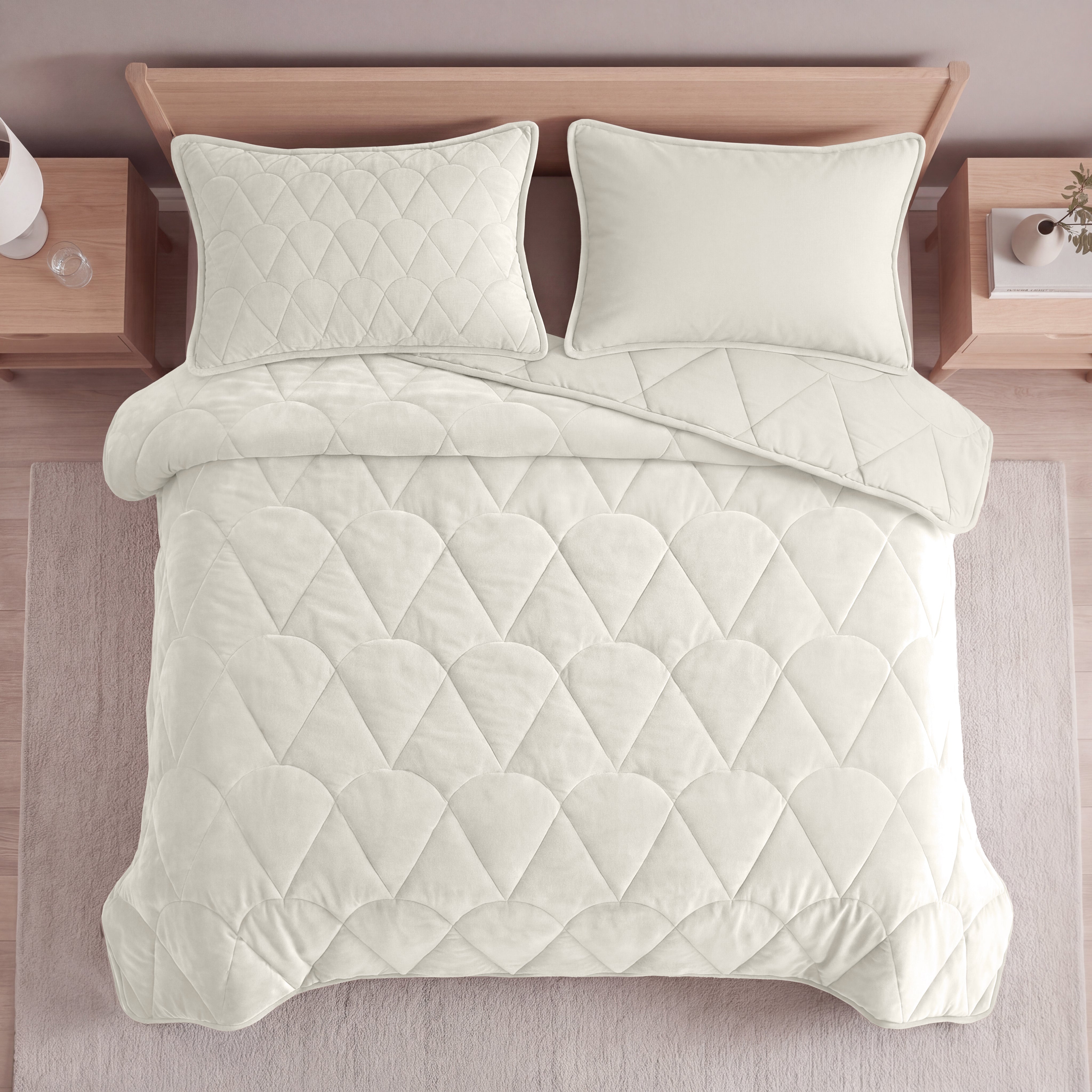 Sleeptime Dekbed en Overtrek in 1 - Velvet - Beige - Dromen & Wonen