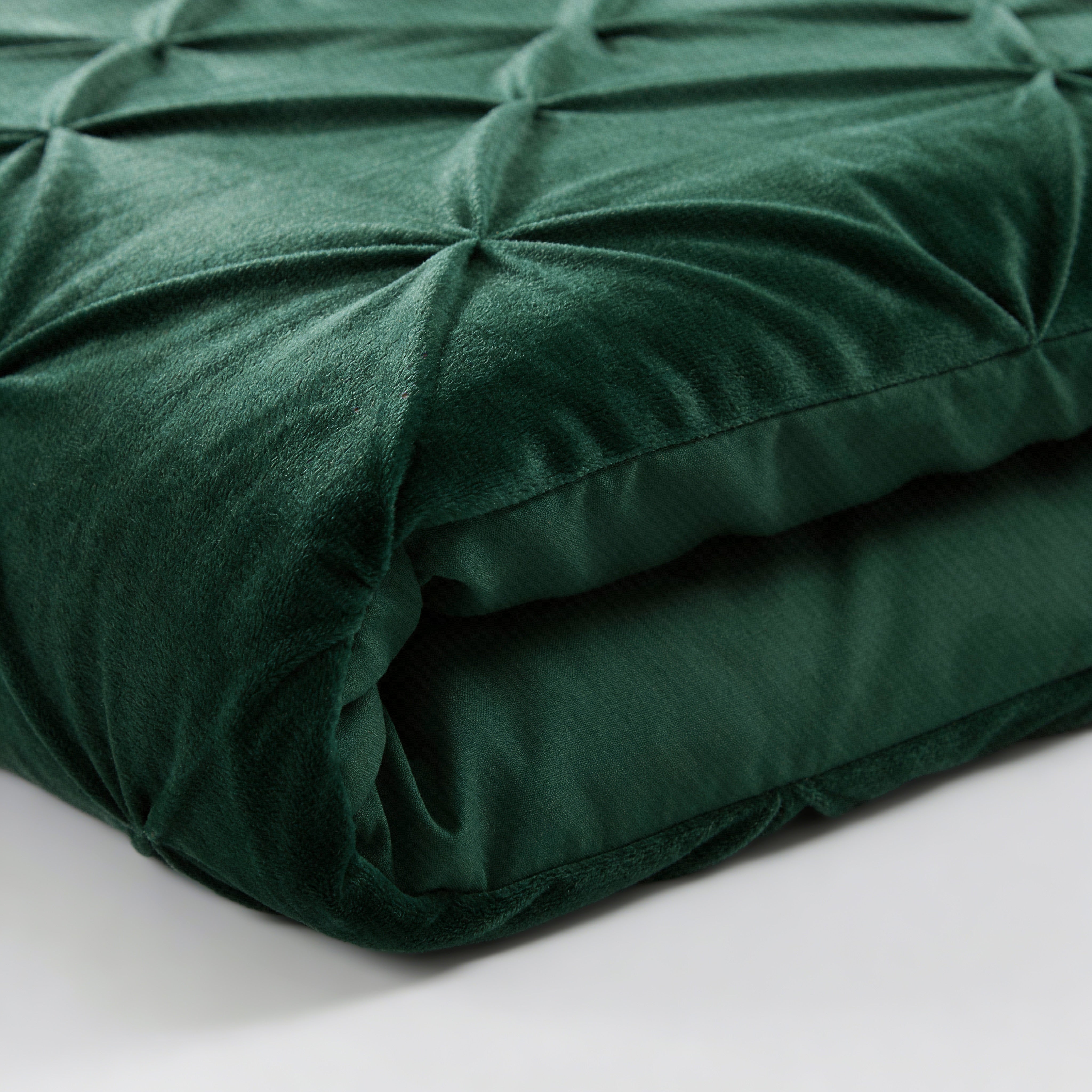 Sleeptime Dekbed en Overtrek in 1 – Velvet Pintuck – Groen - Dromen & Wonen