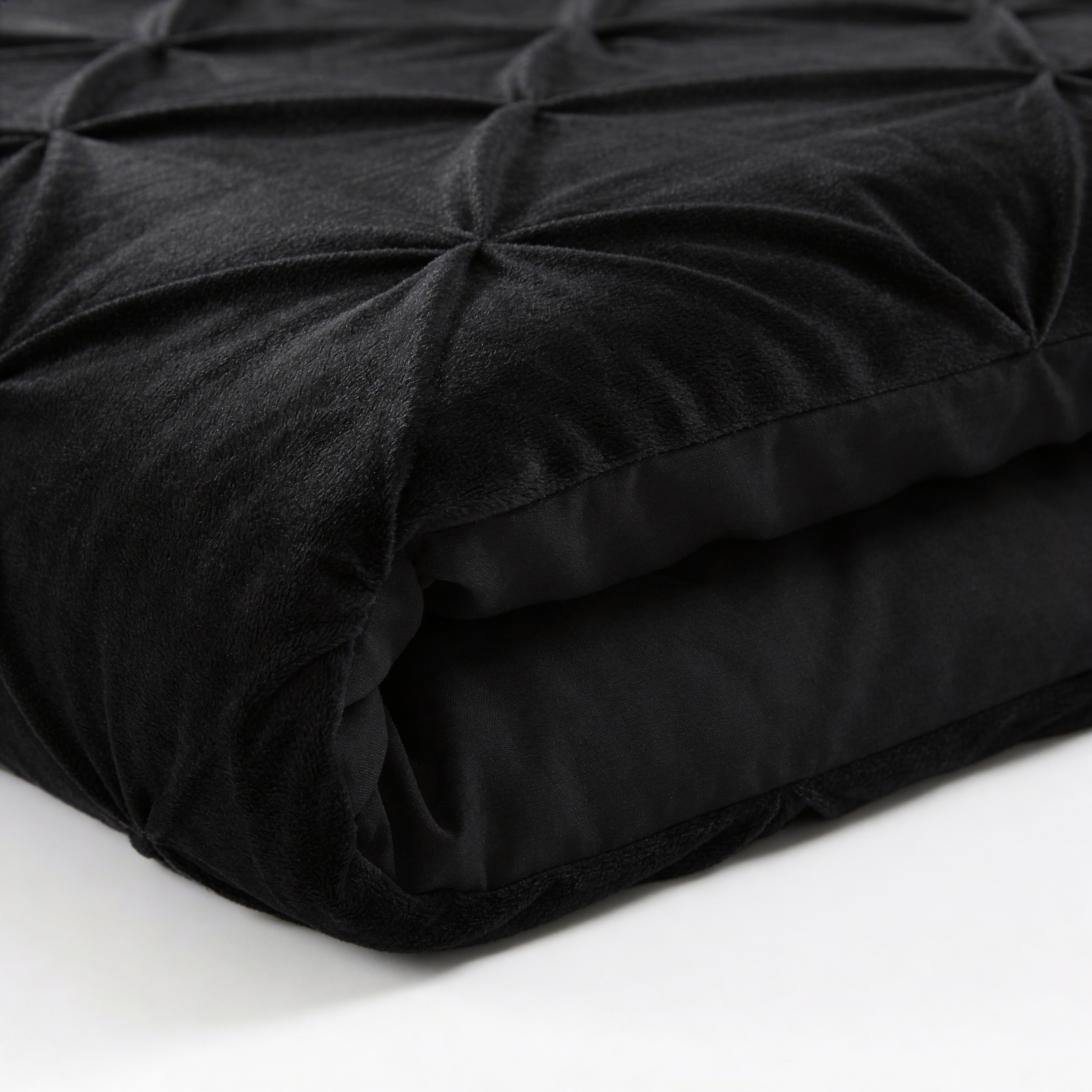 Sleeptime Dekbed en Overtrek in 1 – Velvet Pintuck – Zwart - Dromen & Wonen