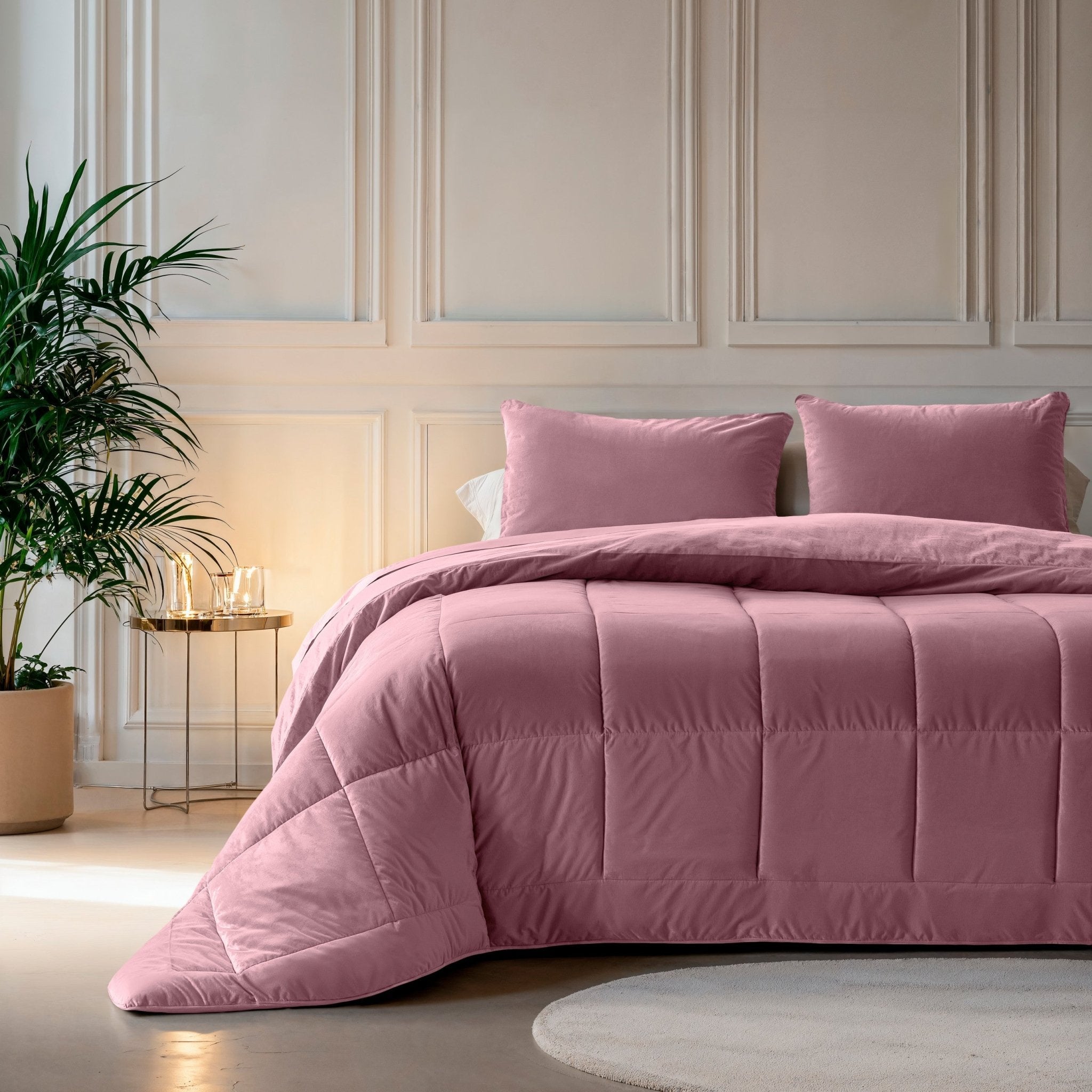 Sleeptime Dekbed en Overtrek in 1 - Velvet - Roze - Dromen & Wonen