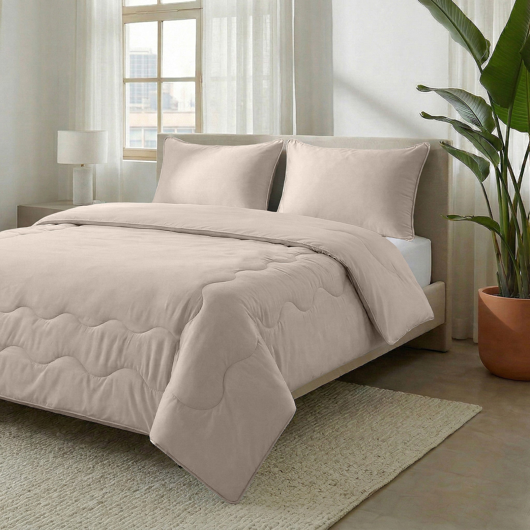 Sleeptime Dekbed en Overtrek in 1 - Verkoelend - Taupe - Dromen & Wonen