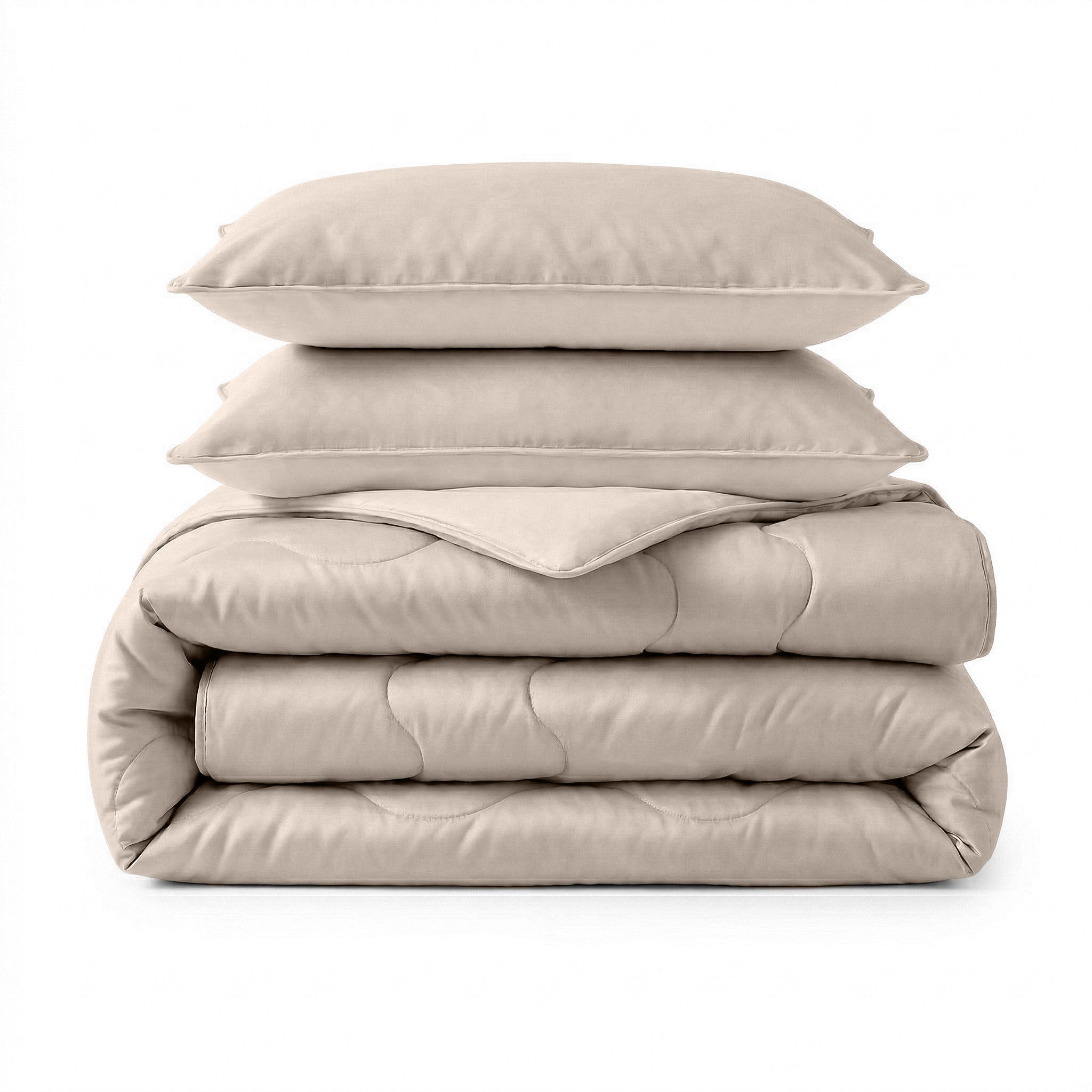 Sleeptime Dekbed en Overtrek in 1 - Verkoelend - Taupe - Dromen & Wonen